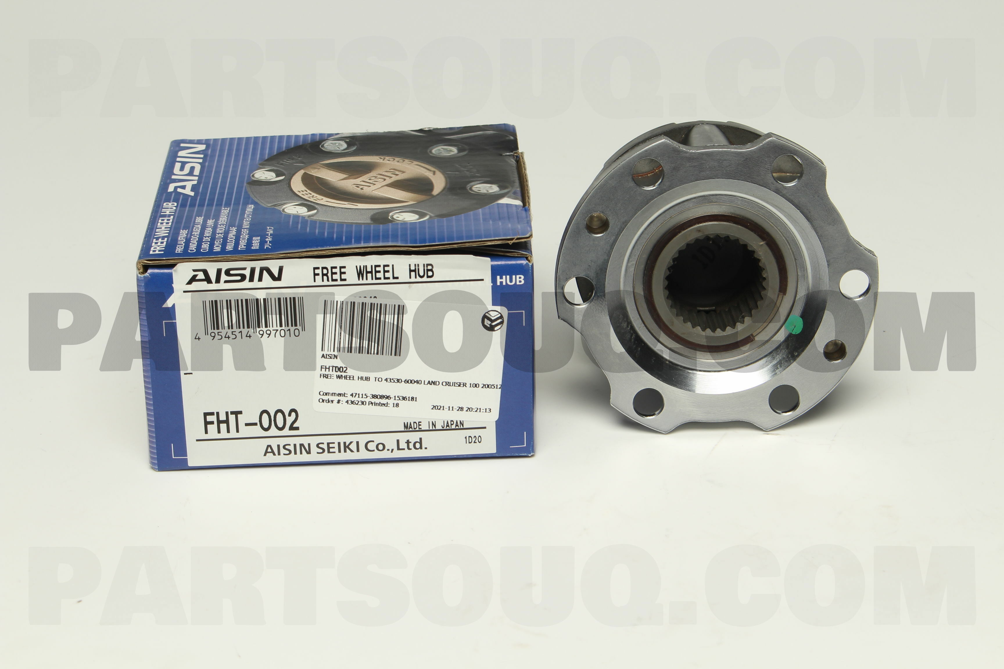 HUB ASSY, FREE WHEEL 4353060130 | Toyota Parts | PartSouq