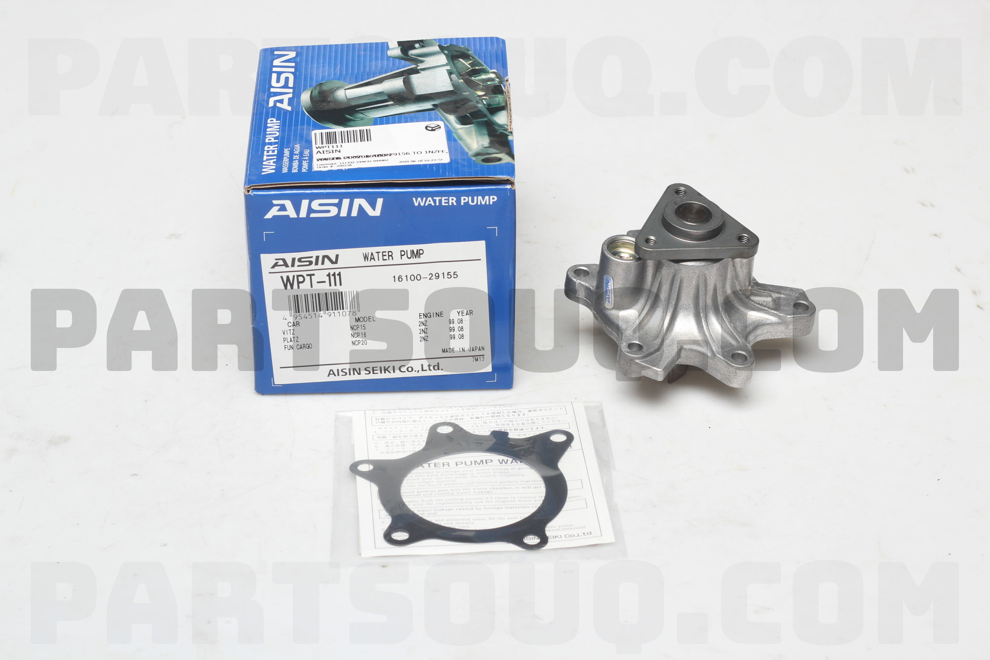 オンラインショップ AISIN アイシン ウォーターポンプ トヨタ 16100-29155WPT-111 discoversvg.com
