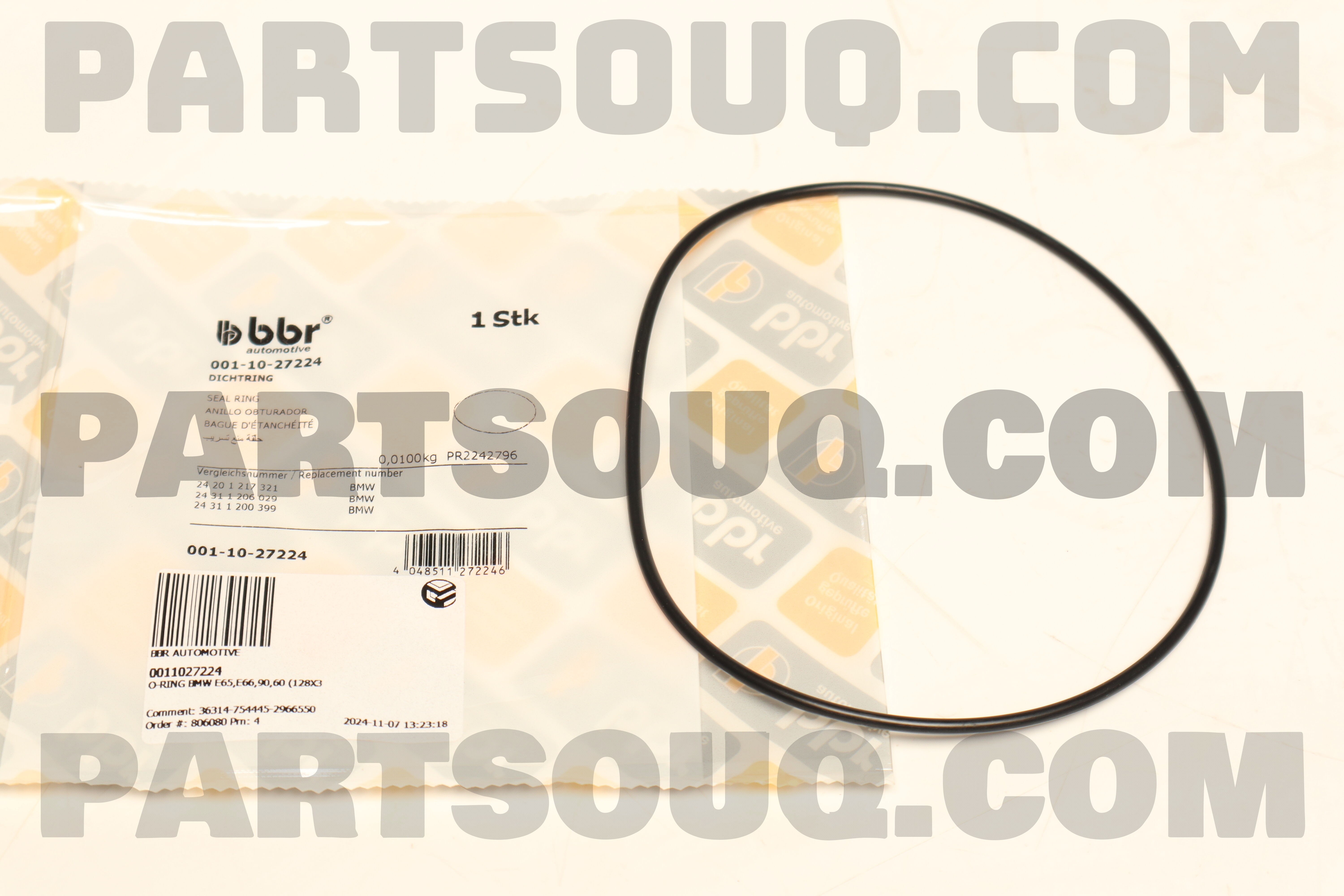 O-RING BMW E65,E66,90,60 (128X3) 0011027224 | BBR AUTOMOTIVE Parts ...