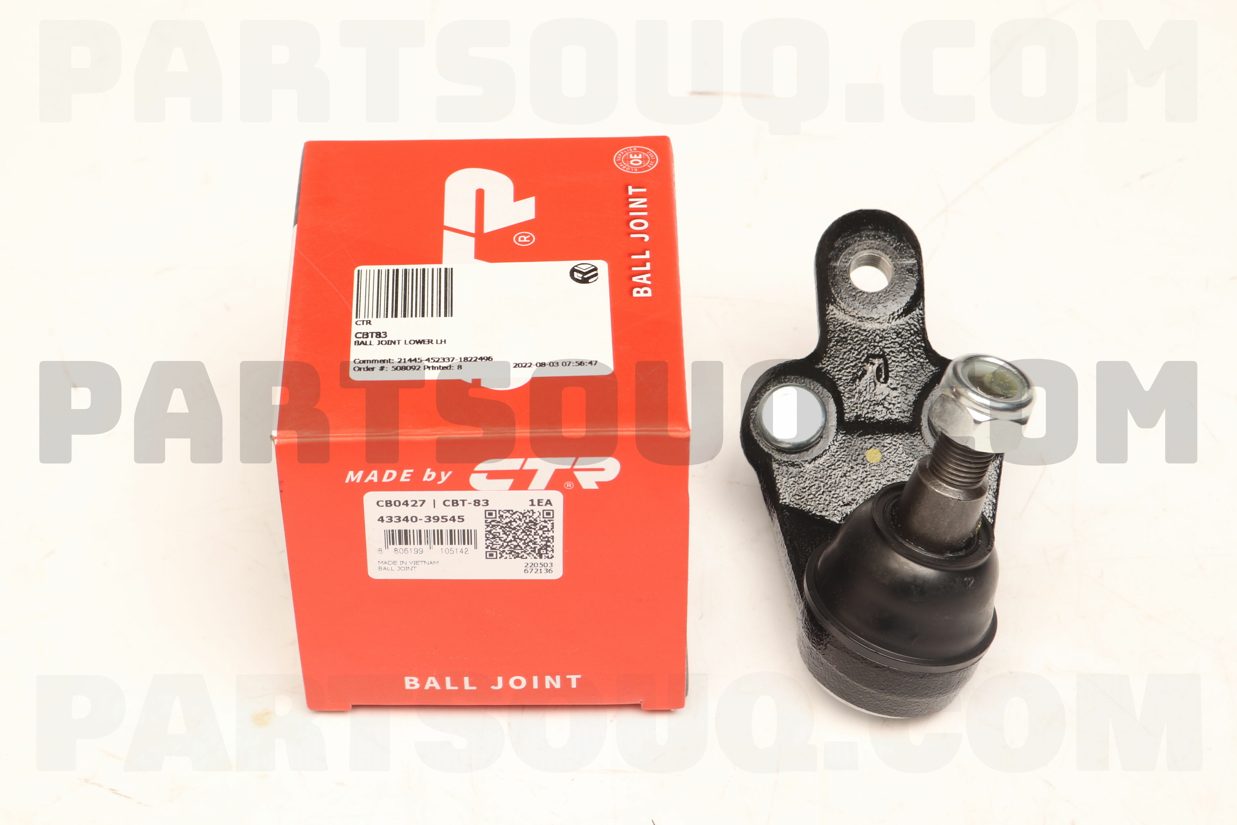 BALL JOINT LOWER LH CBT83 | CTR Parts | PartSouq