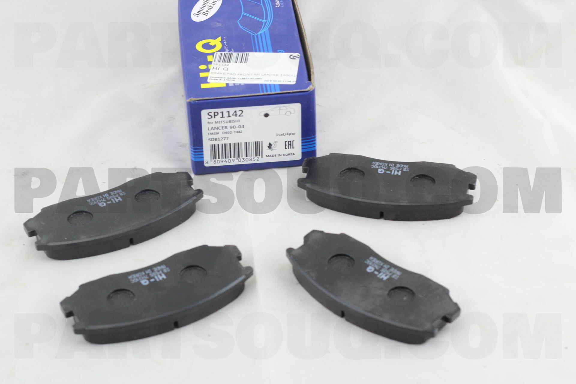 BRAKE PAD FRONT MI LANCER 1990-1994 Hi-Q SP1142 | Hi-Q Parts