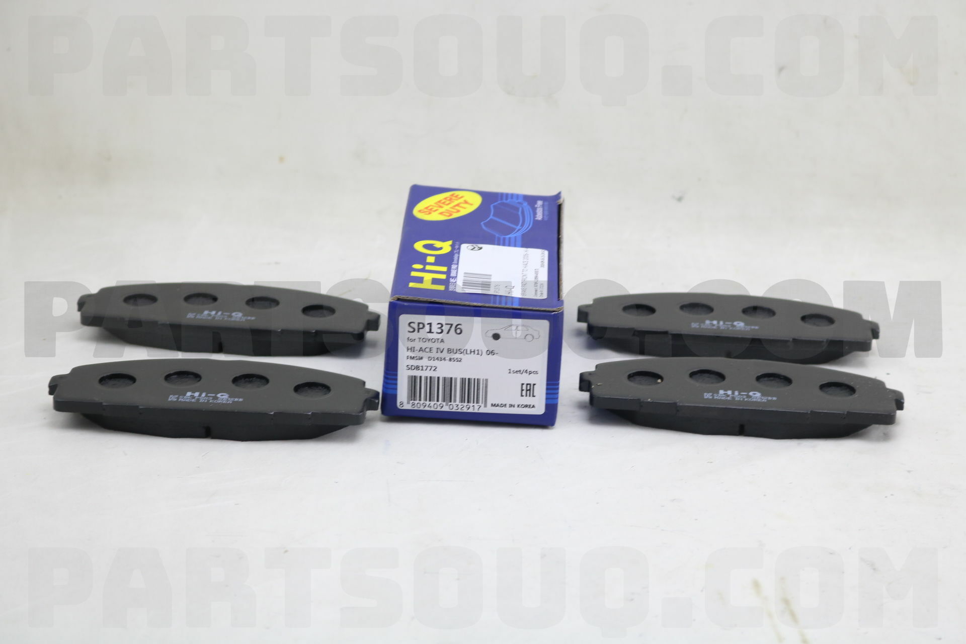 BRAKE PAD FRONT TO HIACE 2006- Hi-Q SP1376 | Hi-Q Parts