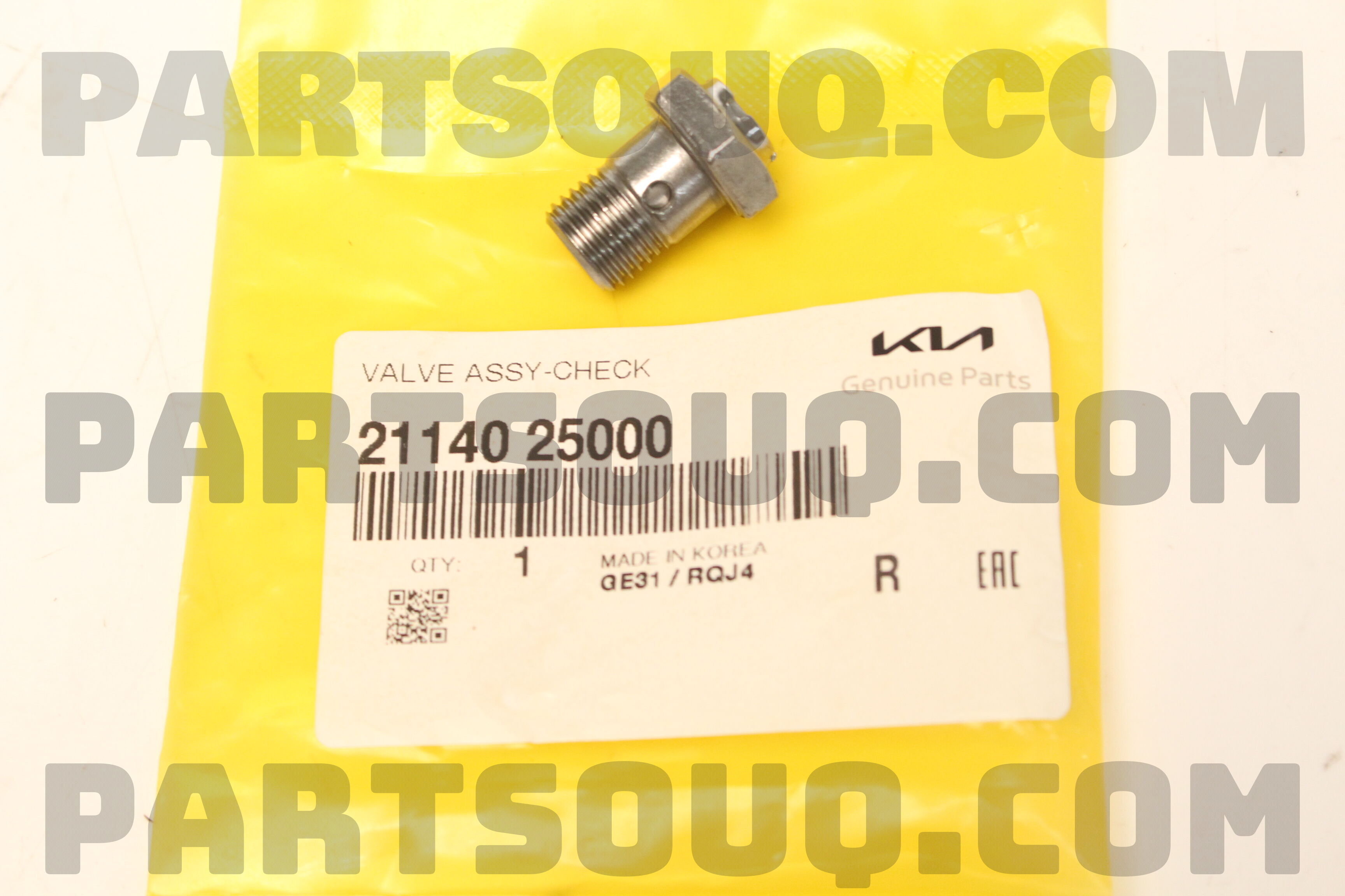 VALVE ASSY-CHECK 2114025000 | Hyundai / KIA Parts | PartSouq