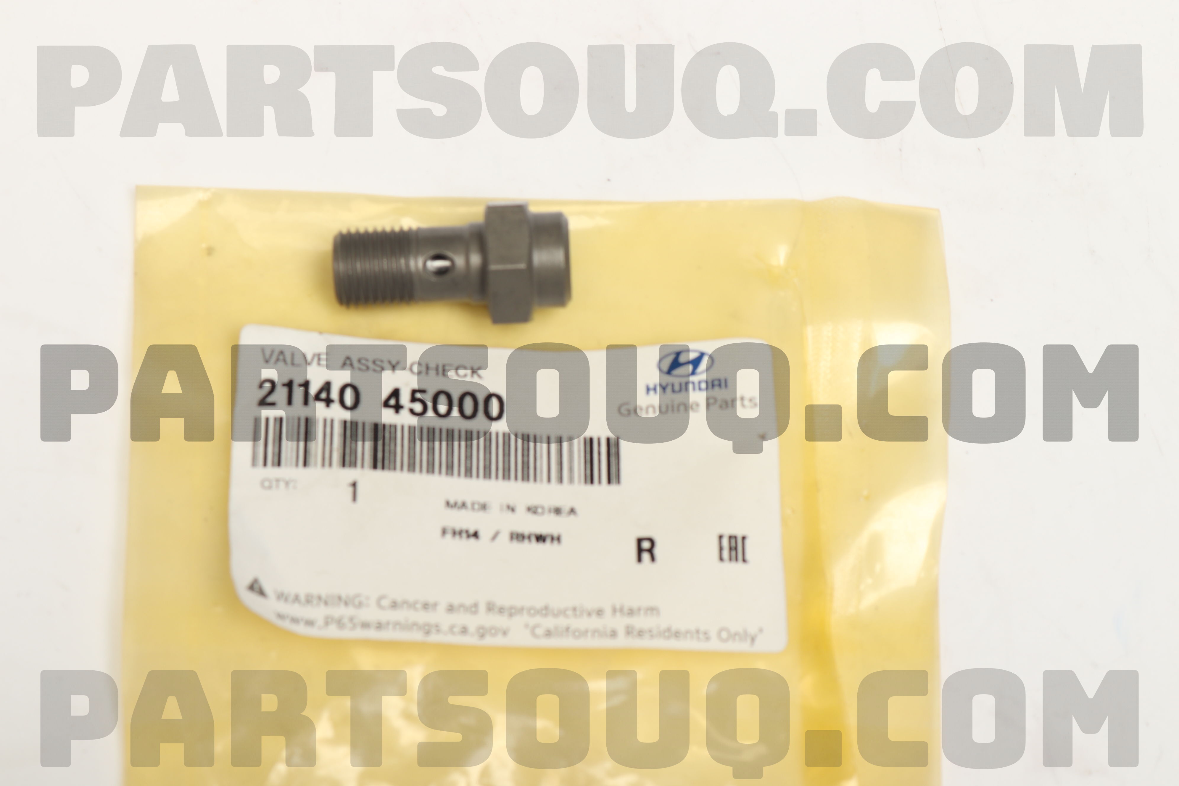 VALVE ASSY-CHECK 2114045000 | Hyundai / KIA Parts | PartSouq