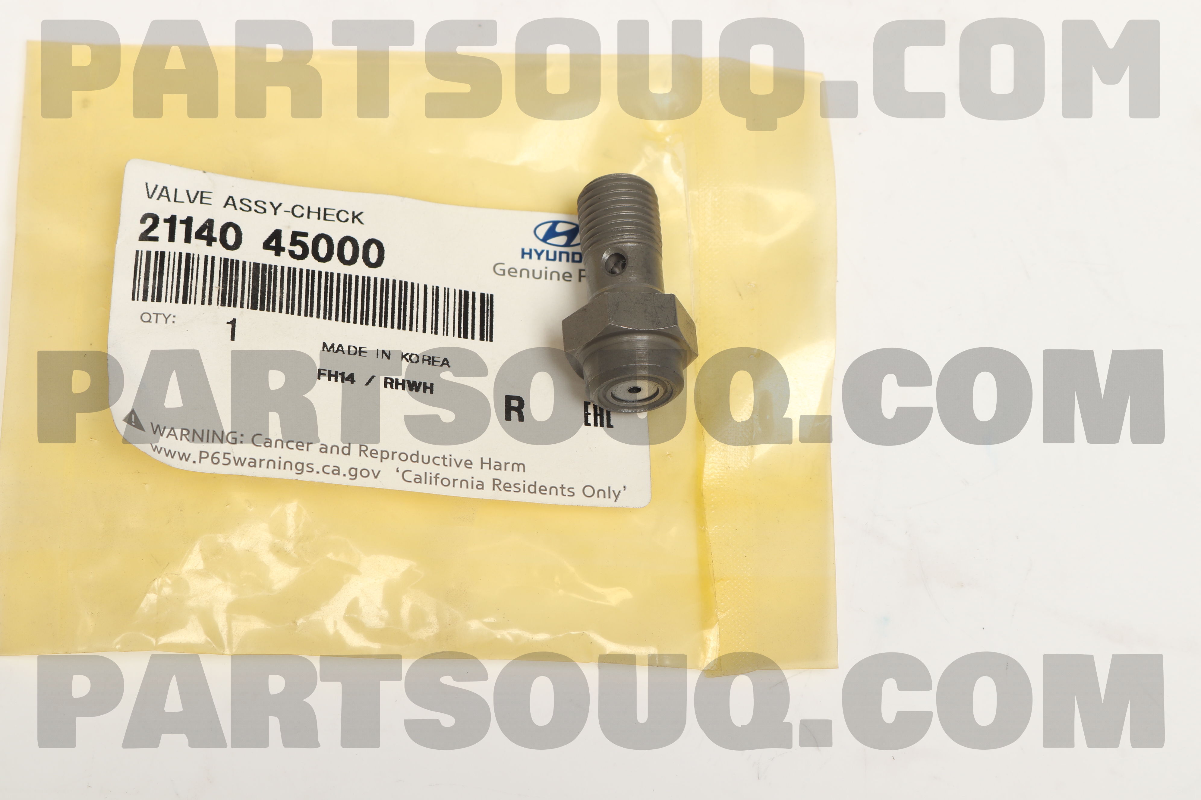 VALVE ASSY-CHECK 2114045000 | Hyundai / KIA Parts | PartSouq