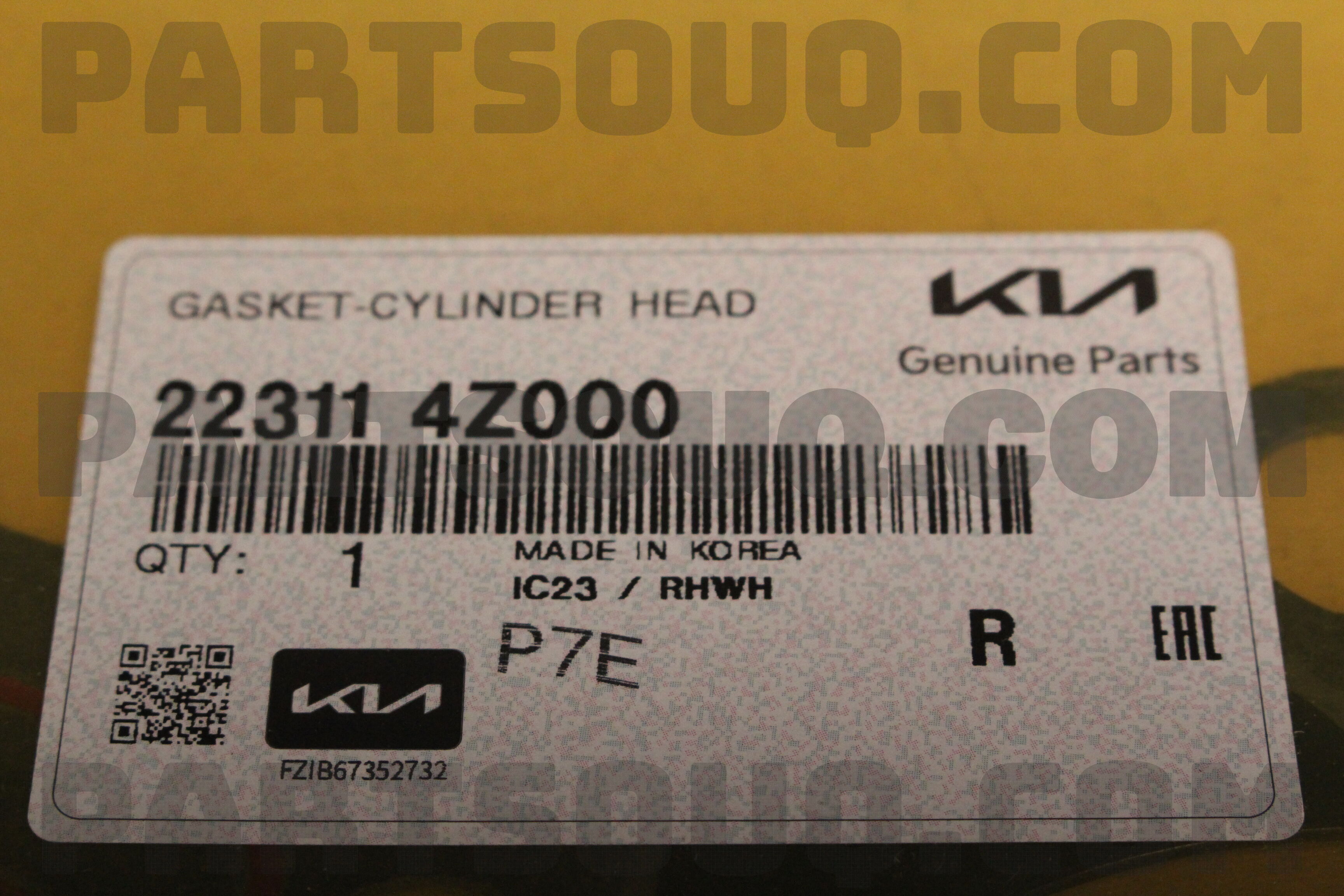 確認用です！ GASKET-CYLINDERHEAD 223114Z000 | Hyundai / KIA Parts | PartSouq