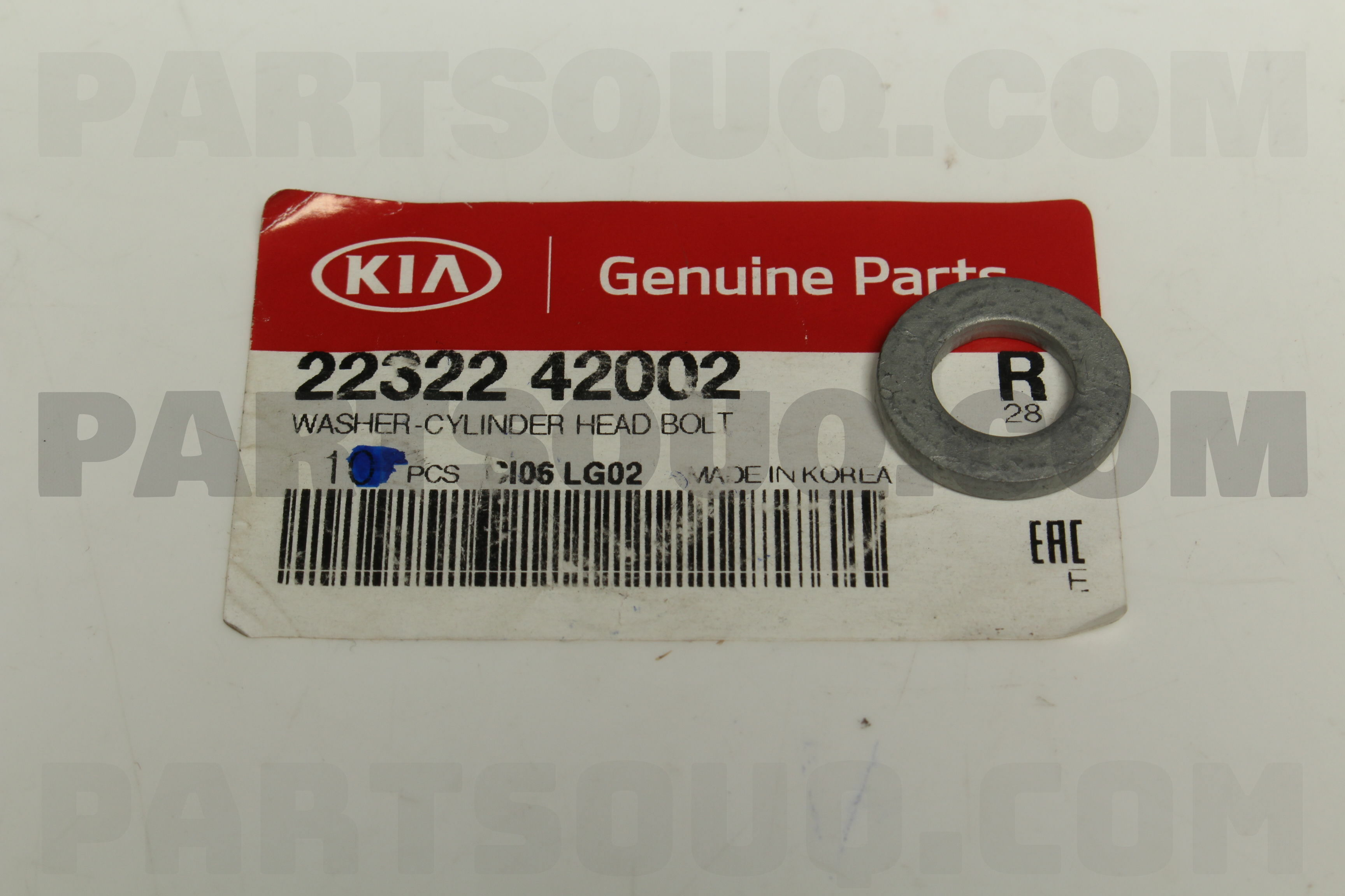 WASHER-CYLINDER HEAD BOLT 2232242002 | Hyundai / KIA Parts