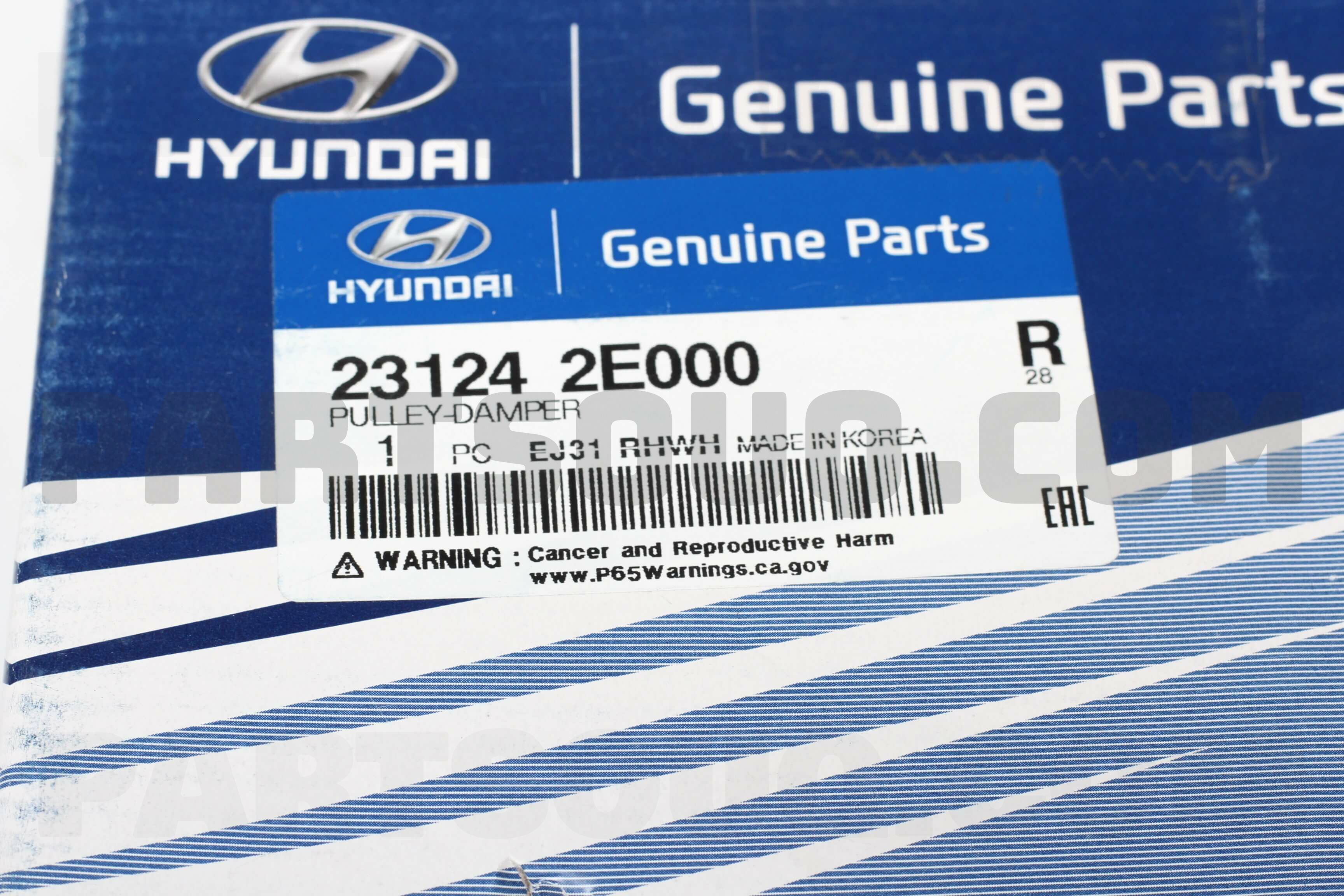 Genuine Hyundai 23124-2E000 Damper Pulley 