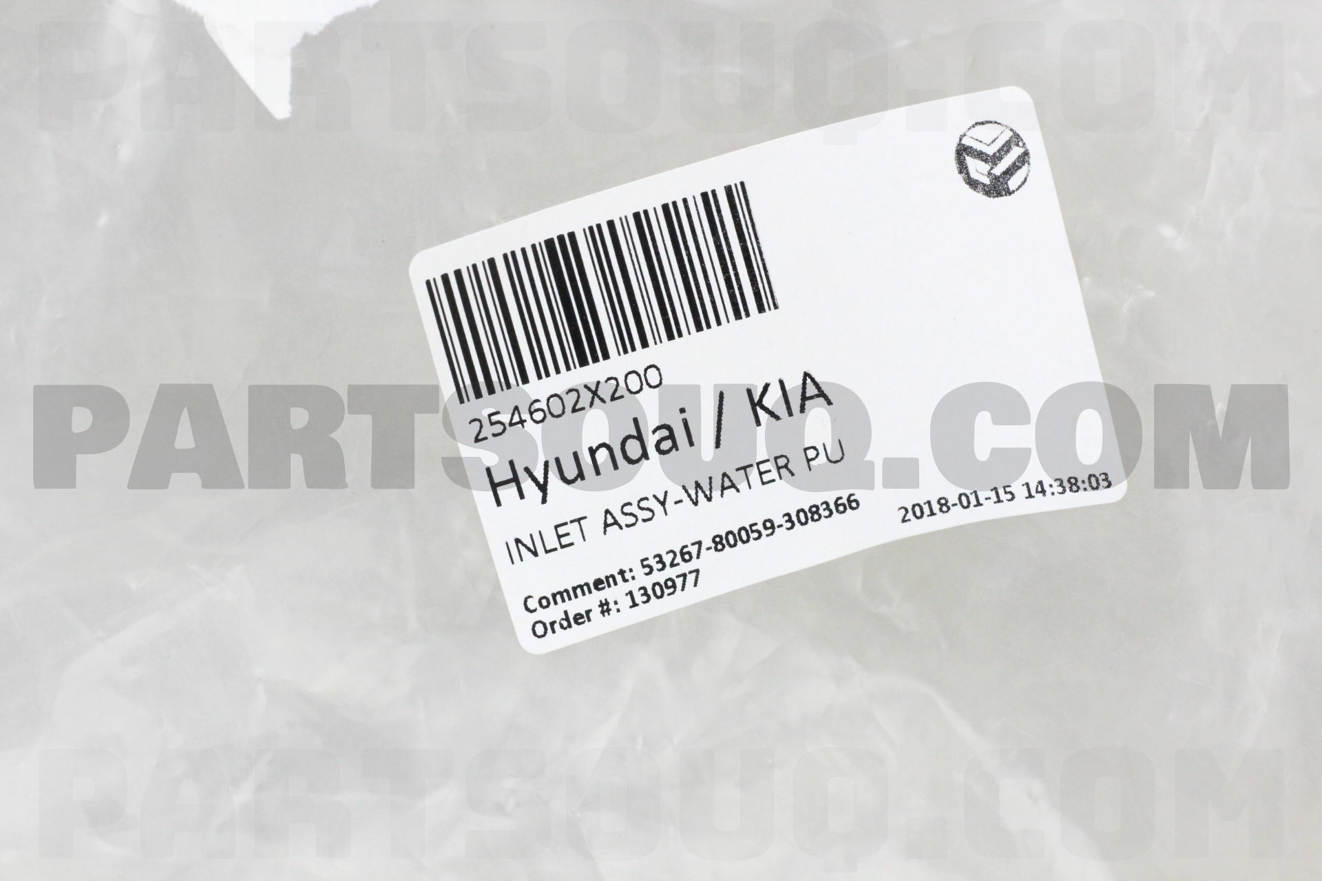 Inlet Assy-Water Pu 254602X200 | Hyundai / Kia Parts | Partsouq