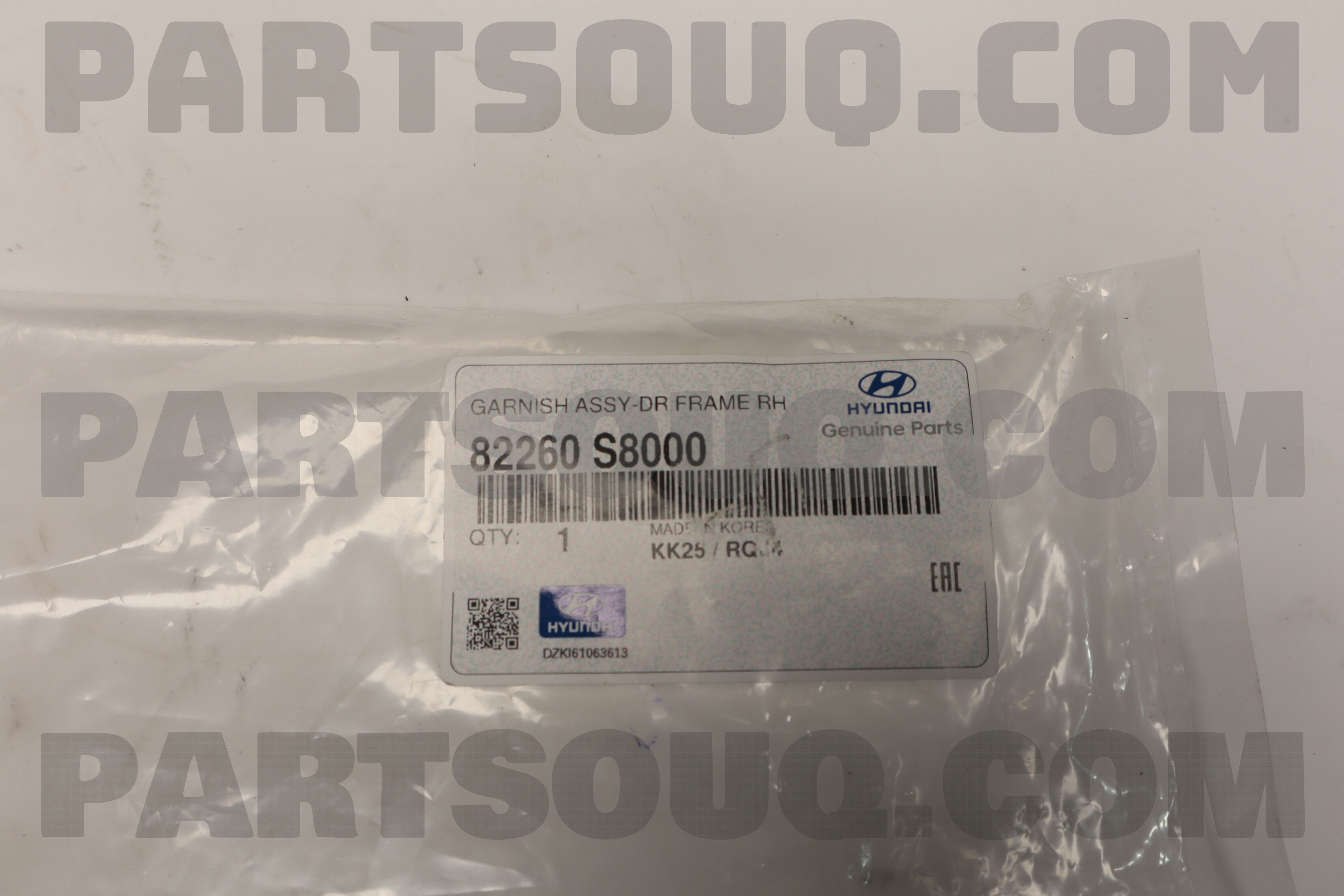 GARNISH ASSY-DR FRAME RH 82260S8000 | Hyundai / KIA Parts | PartSouq