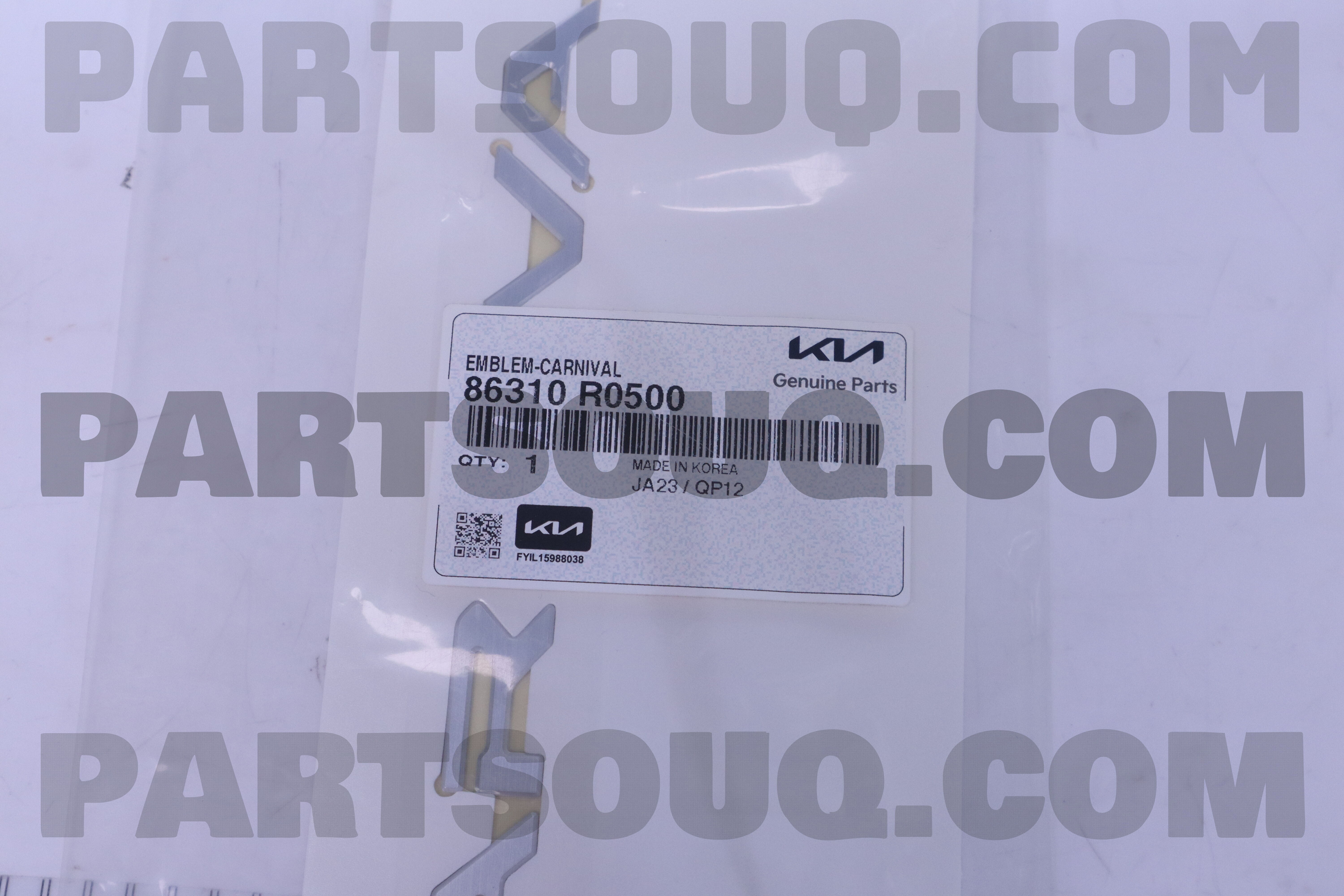 EMBLEM-CARNIVAL 86310R0500 | Hyundai / KIA Parts | PartSouq