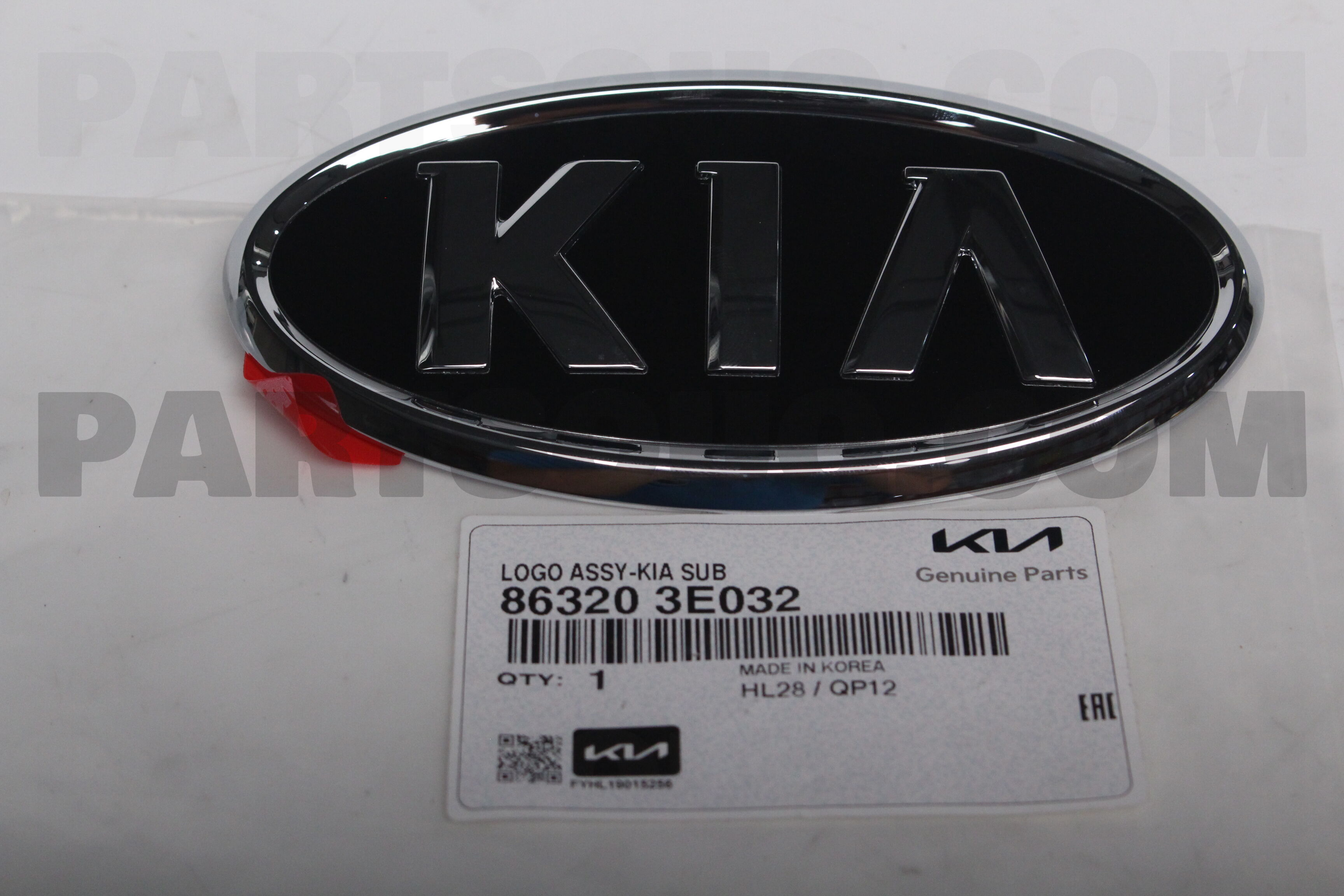 2014-2016 Kia Forte Hatchback  Front & Rear Emblem Vinyl Overlay Set -  Gloss Black Background with Logo Color of your Choice + Matching Steering  Wheel Emblem by Premium Auto Styling