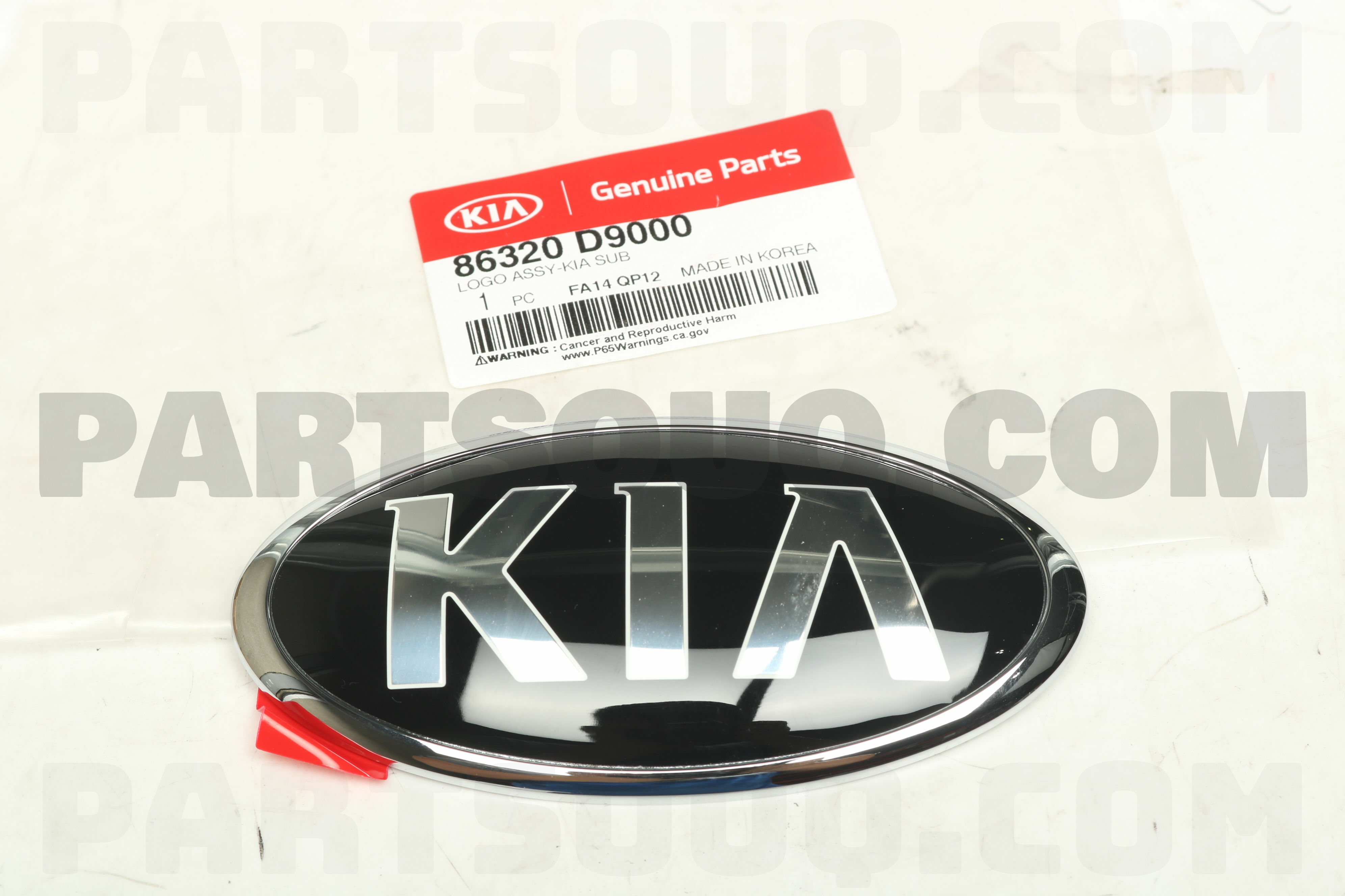 LOGO ASSY-KIA SUB 86320D9000, Hyundai / KIA Parts