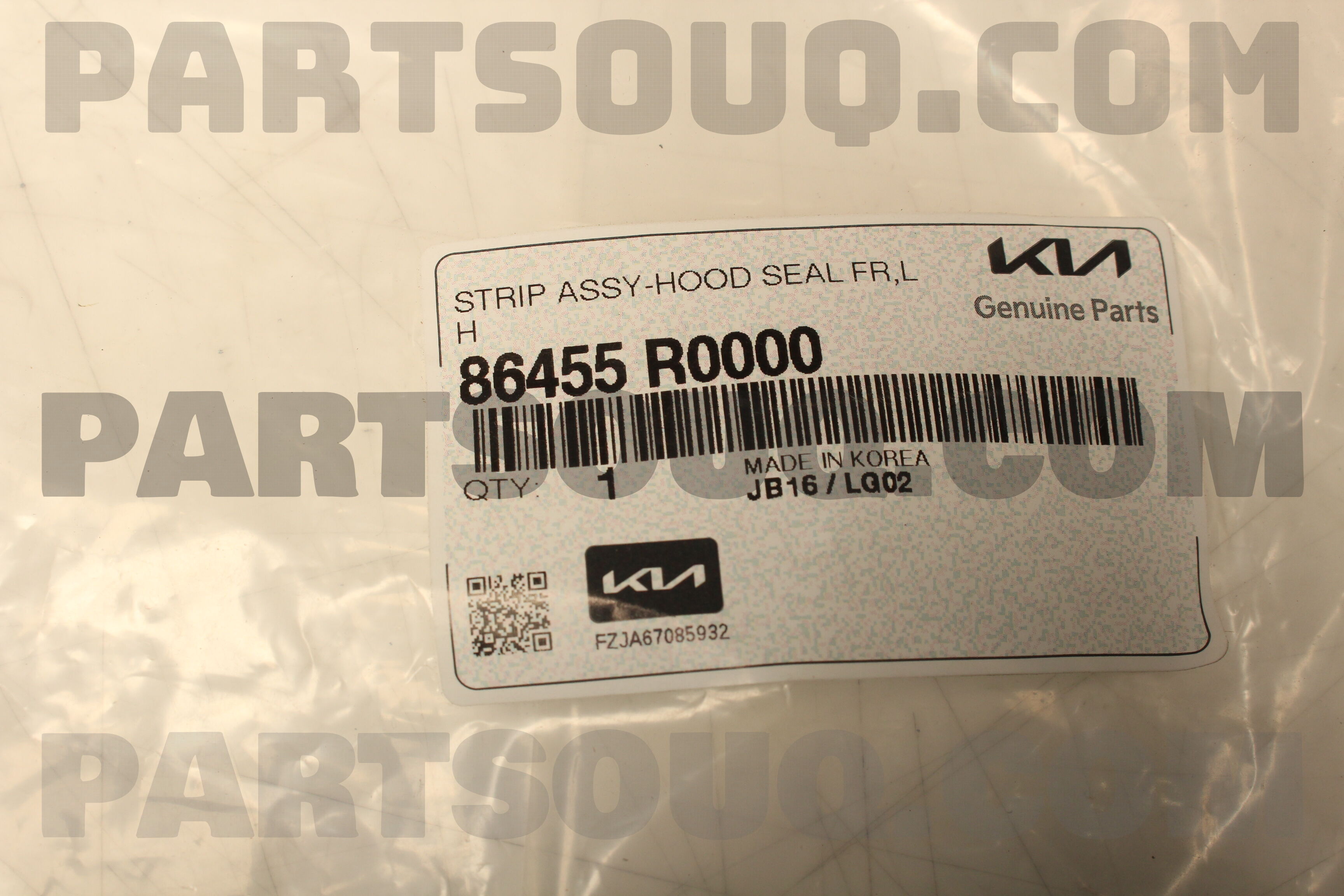 STRIPASSY-HOODSEAL 86455R0000 | Hyundai / KIA Parts | PartSouq