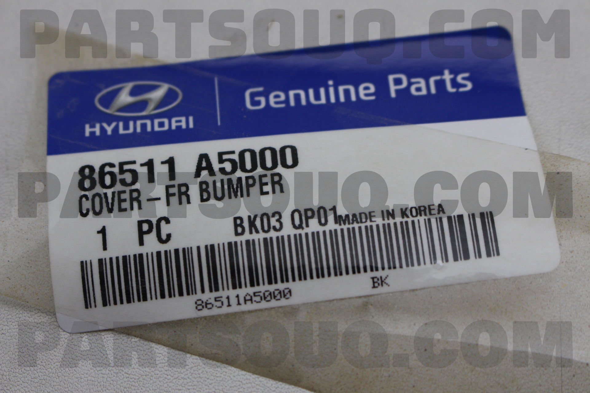 COVER-FR BUMPER 86511A5000 | Hyundai / KIA Repuestos | PartSouq