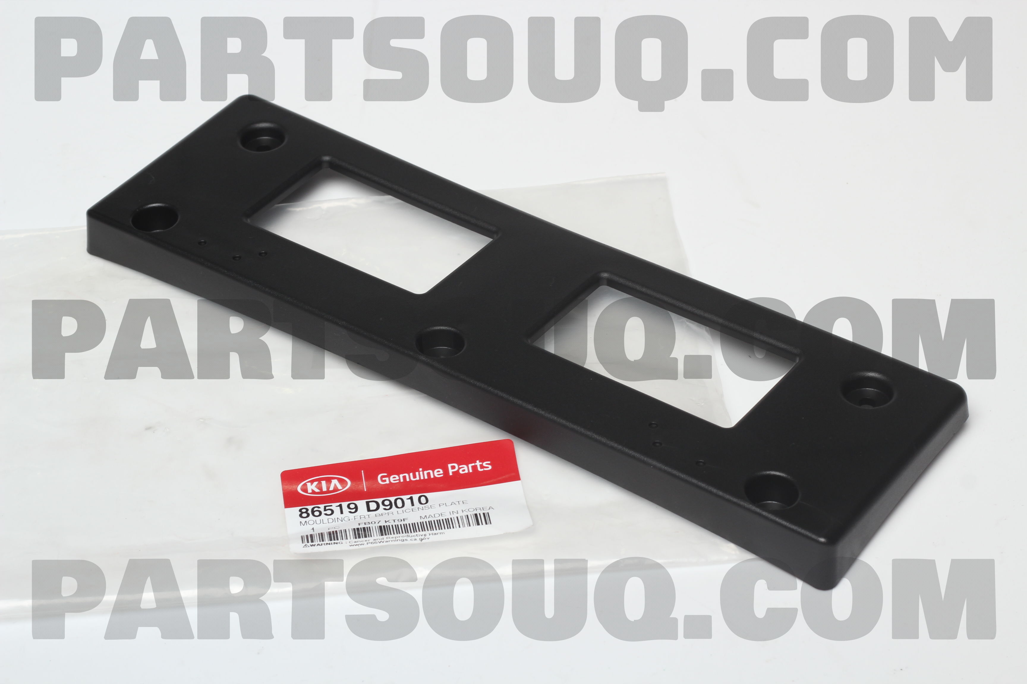 MOULDING-FRT BPR LICENSE PLATE 86519D9010 | Hyundai / KIA Parts