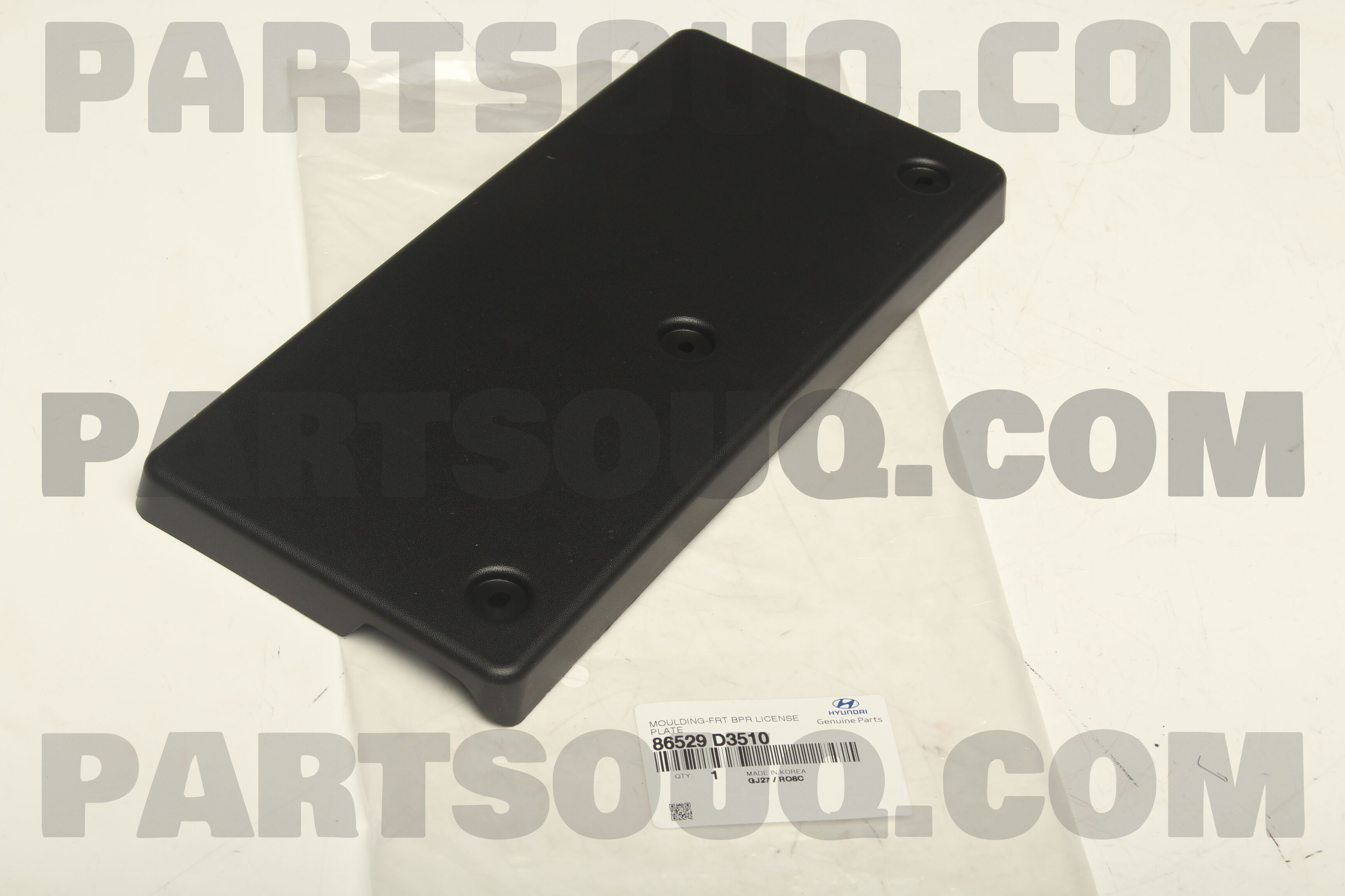 MOULDING-FRT BPR LICENSE PLATE 86529D3510 | Hyundai / KIA Parts
