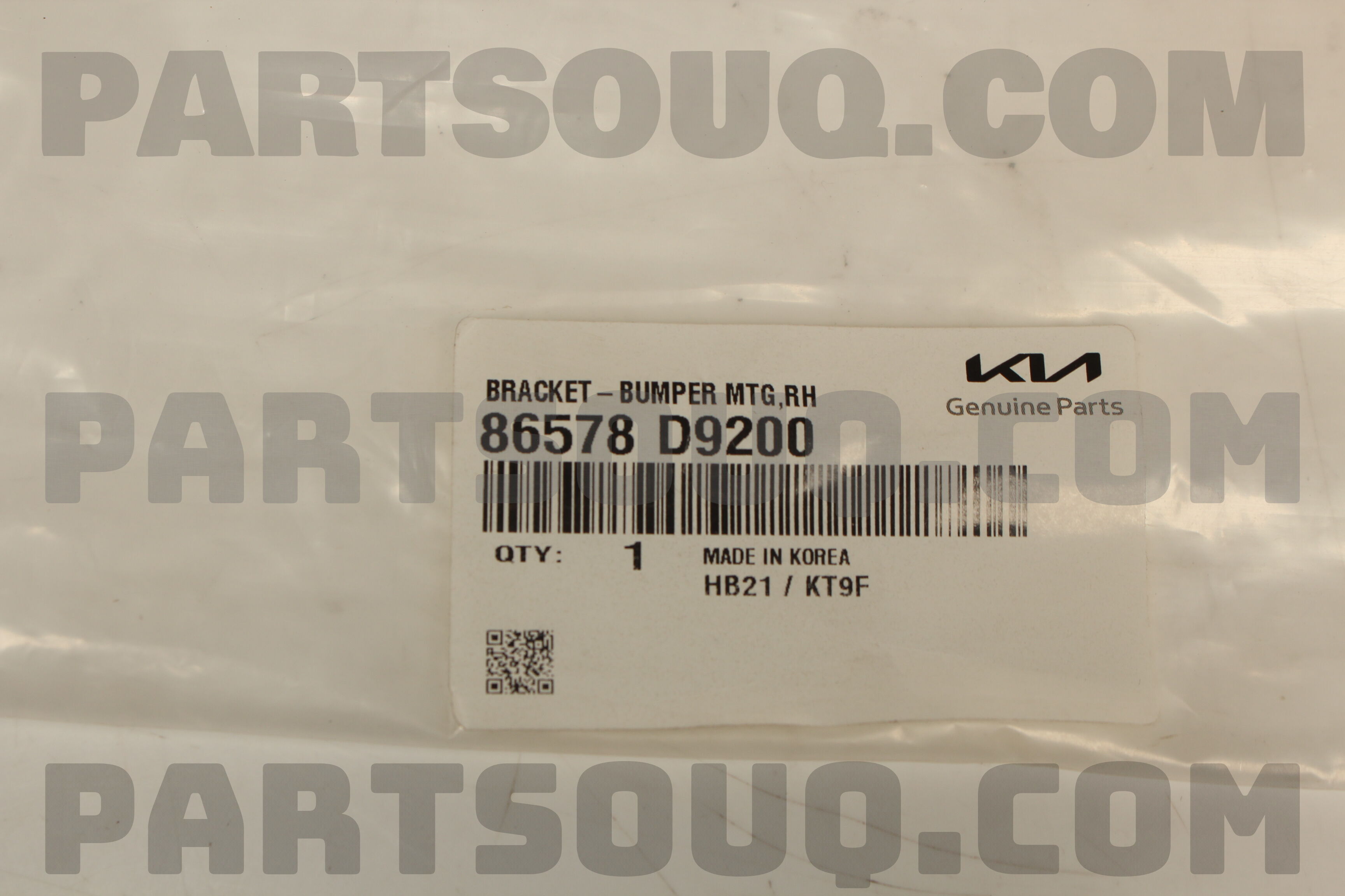 BRACKET-BUMPER MTG,RH 86578D9200 | Hyundai / KIA Parts | PartSouq