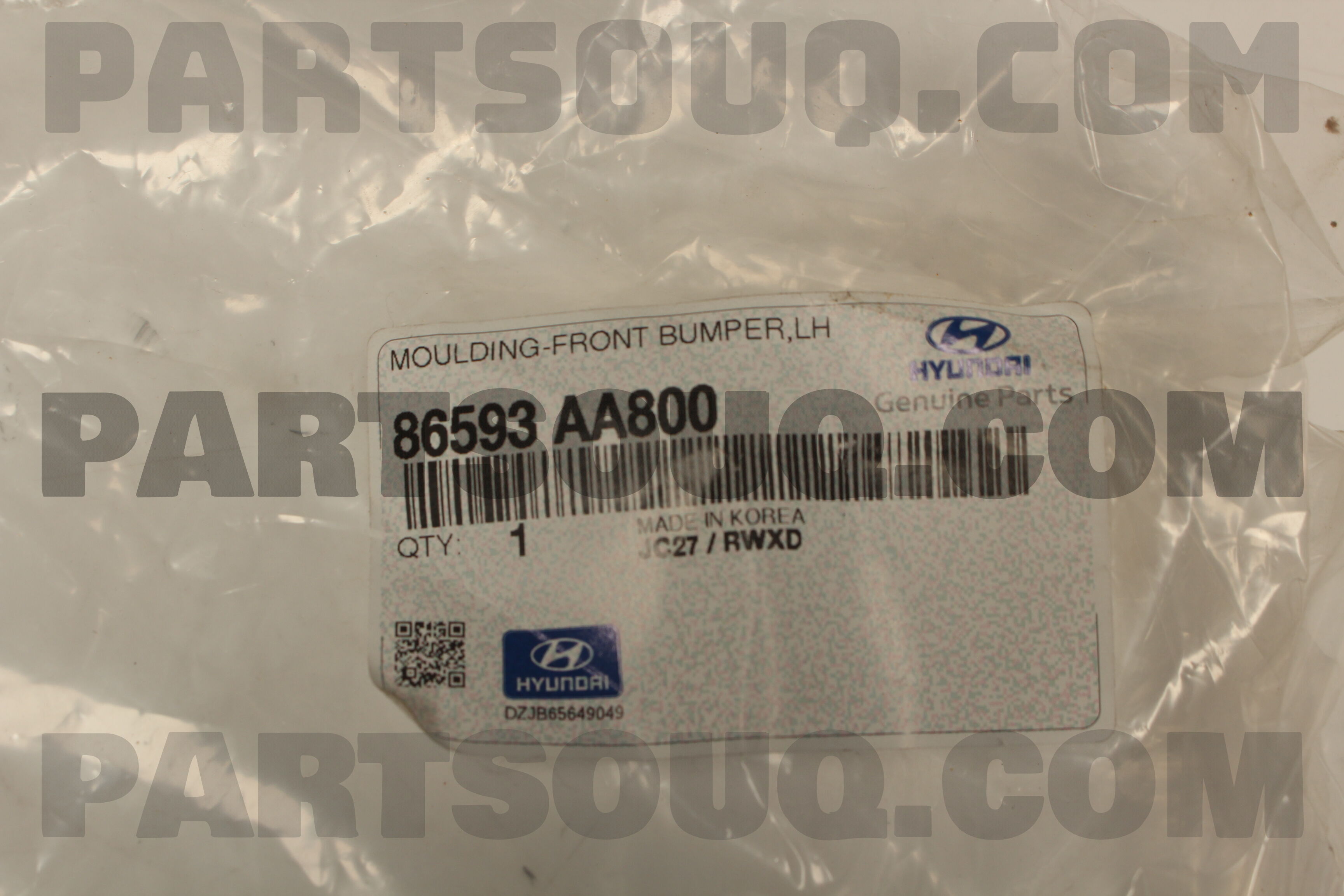 MOULDING-FRONT BUMPER,LH 86593AA800 | Hyundai / KIA Parts | PartSouq