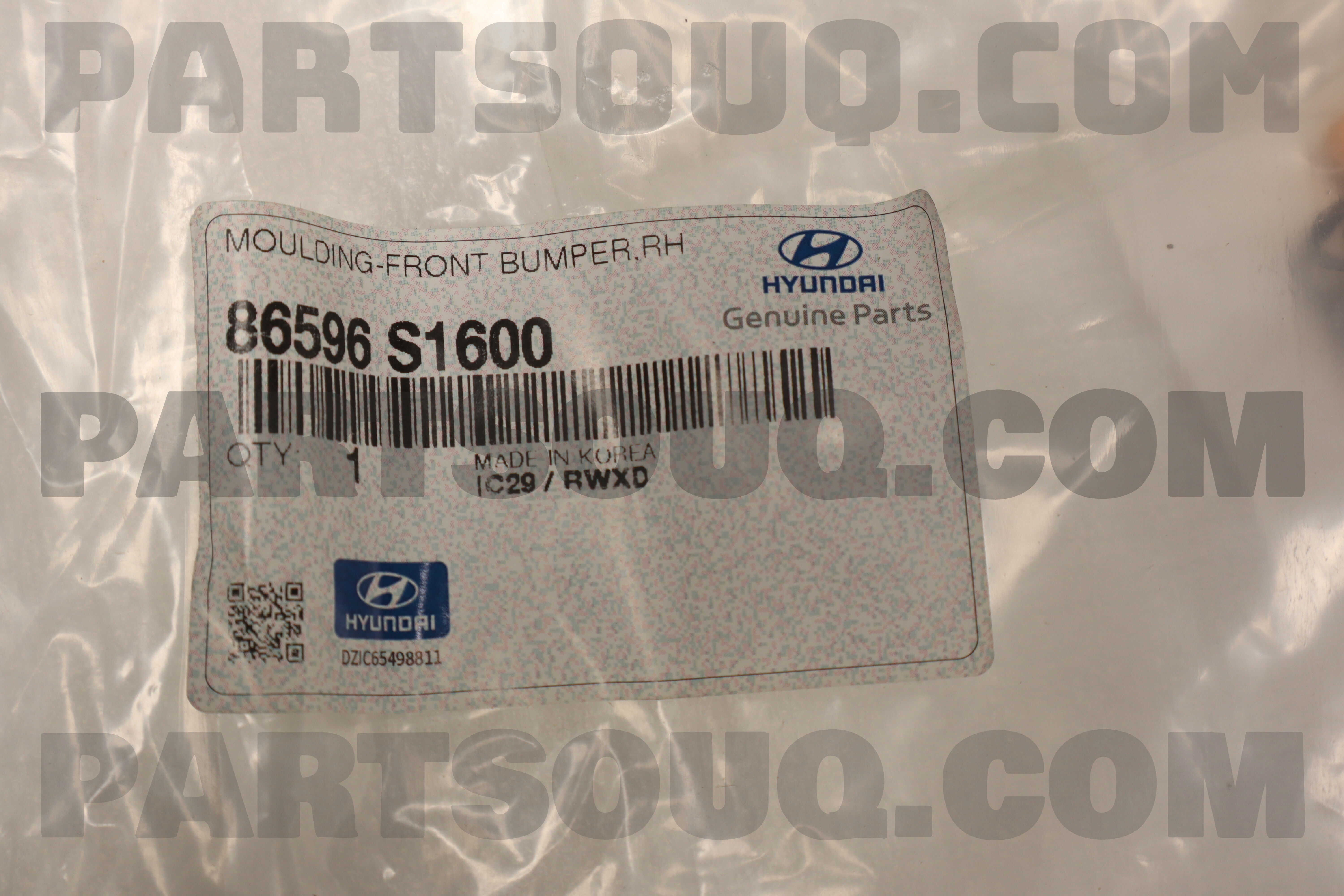 MOULDING-FRONT BUMPER,RH 86596S1600 | Hyundai / KIA Parts | PartSouq