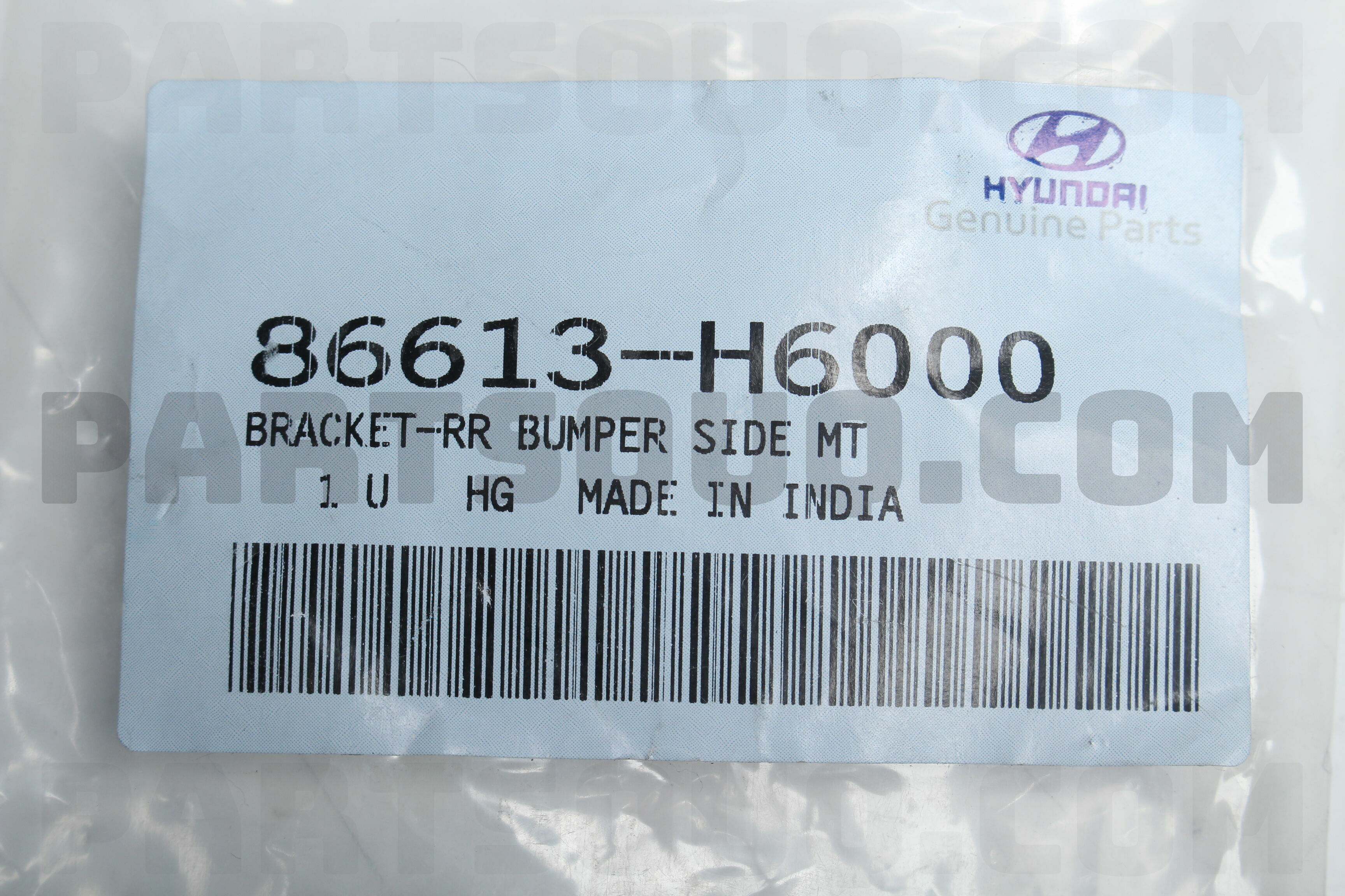BRACKET-RR BUMPER SIDE MTG,LH 86613H6000 | Hyundai / KIA