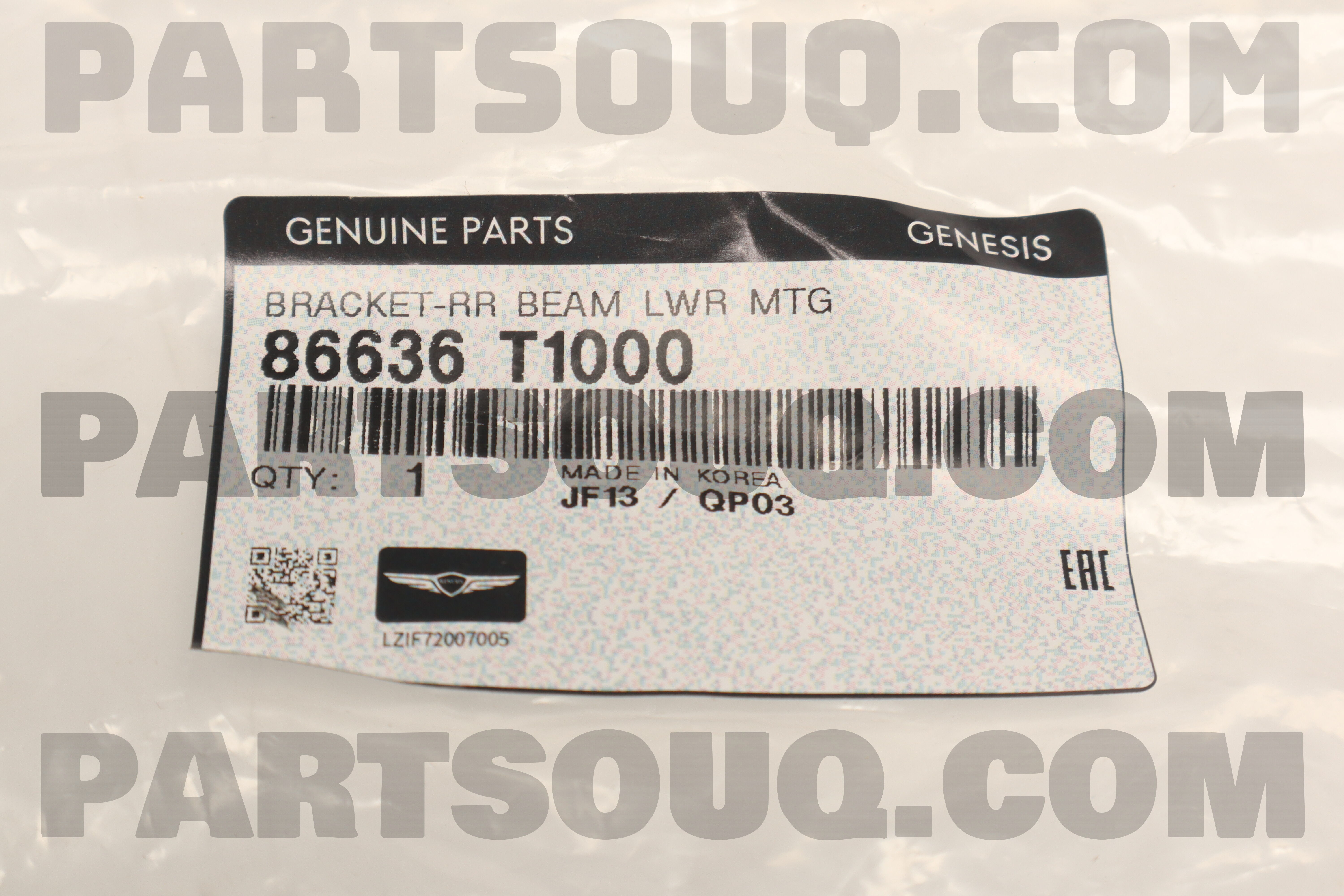 BRACKET-RR BEAM LWR MTG 86636T1000 | Hyundai / KIA Parts | PartSouq
