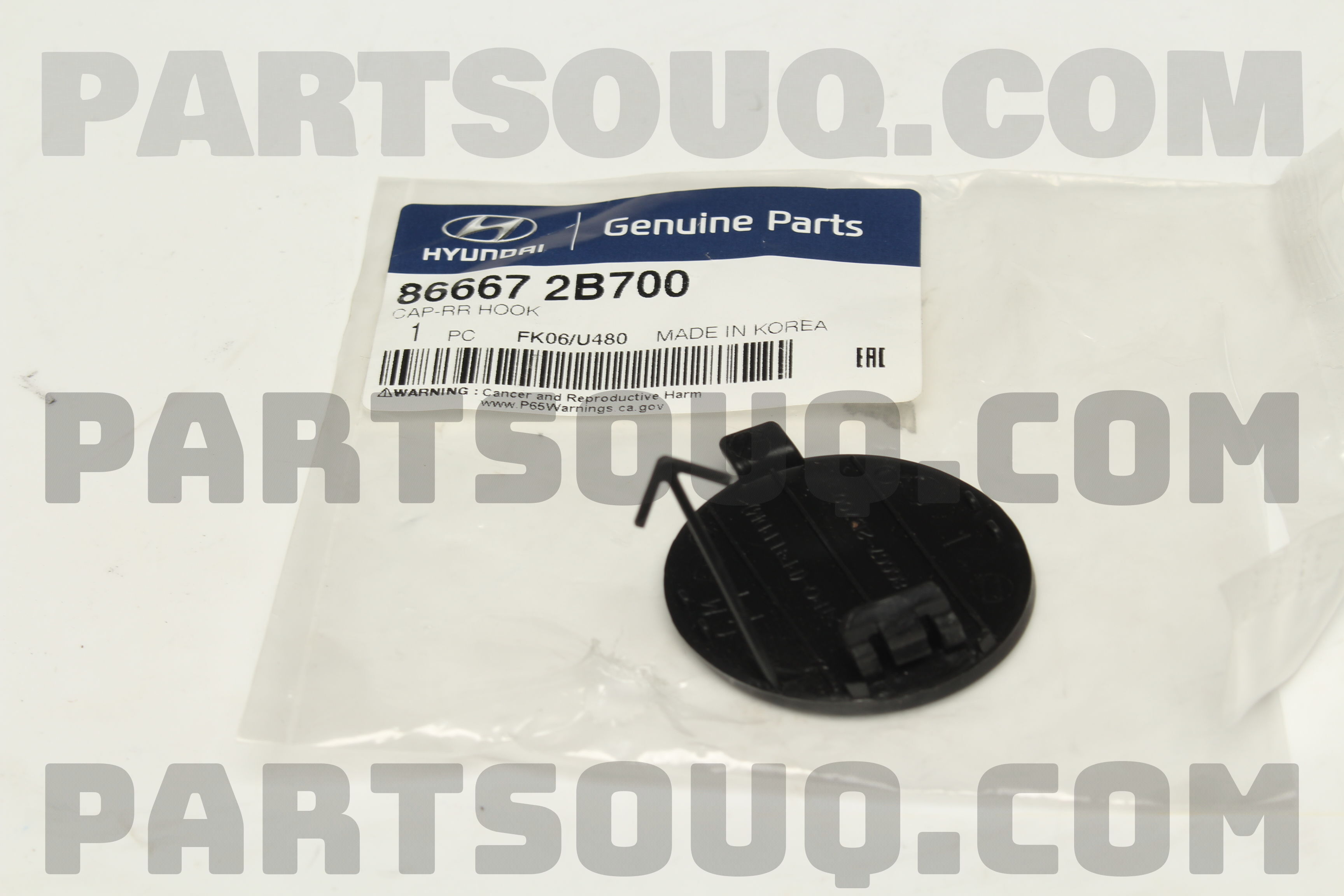 CAP-RR HOOK 866672B700 | Hyundai / KIA Parts | PartSouq