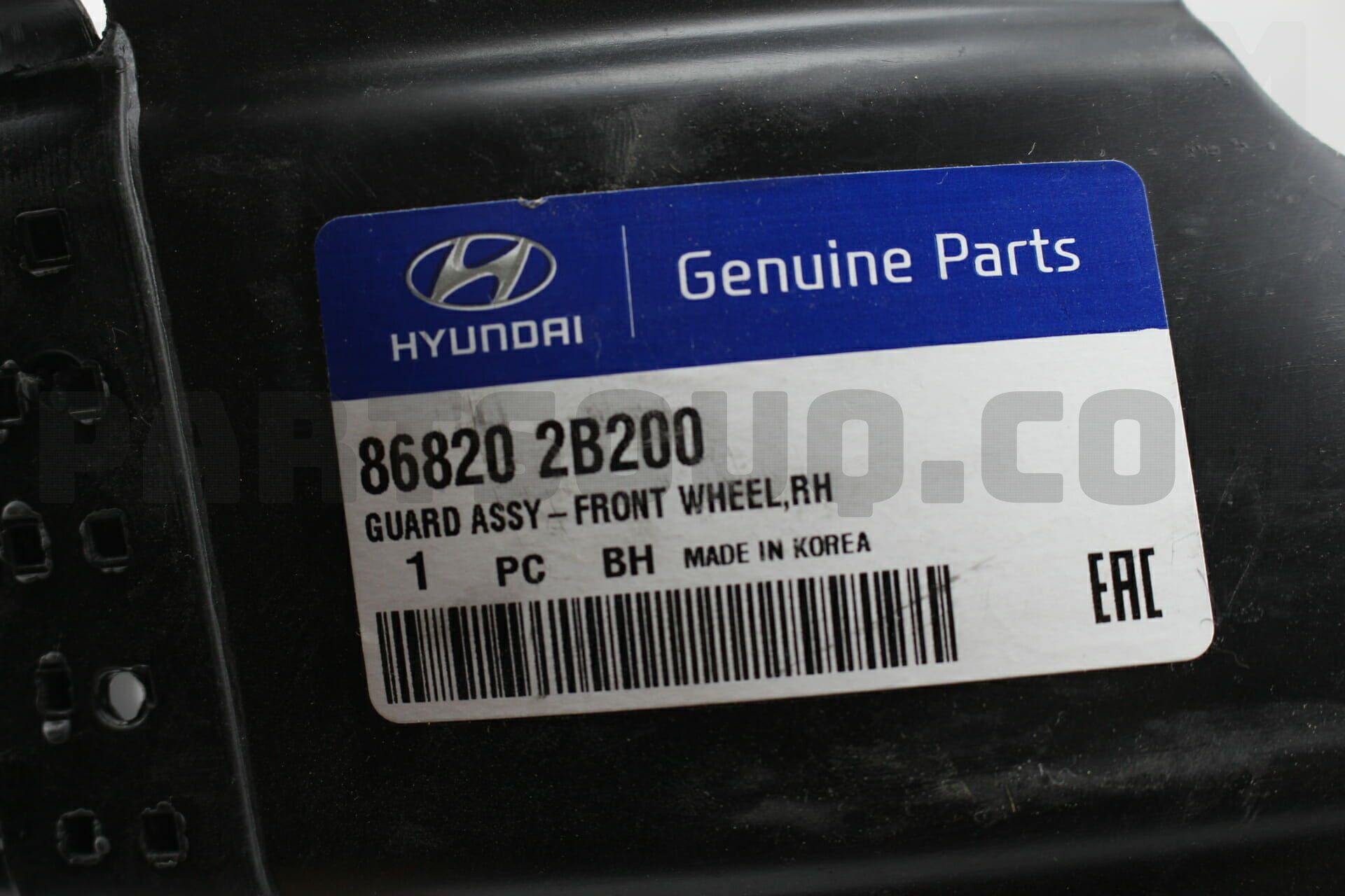 GUARD ASSY-FR WHEEL RH 868202B200 | Hyundai / KIA Parts | PartSouq