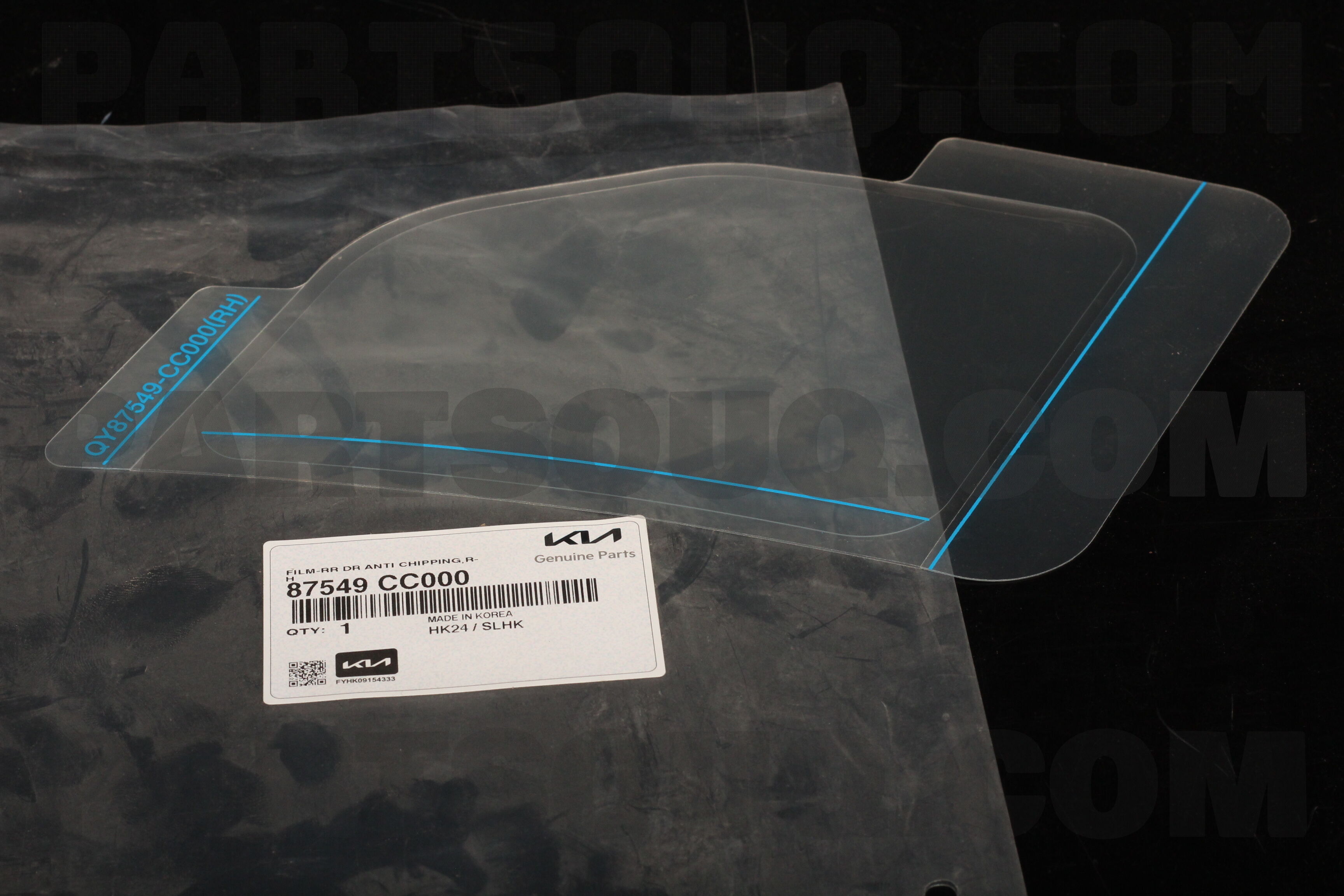国内外の人気集結！ ANTI DR FILM-RR CHIPPING,RH Parts KIA / Hyundai | 87549CC000 バイクウェア・装備