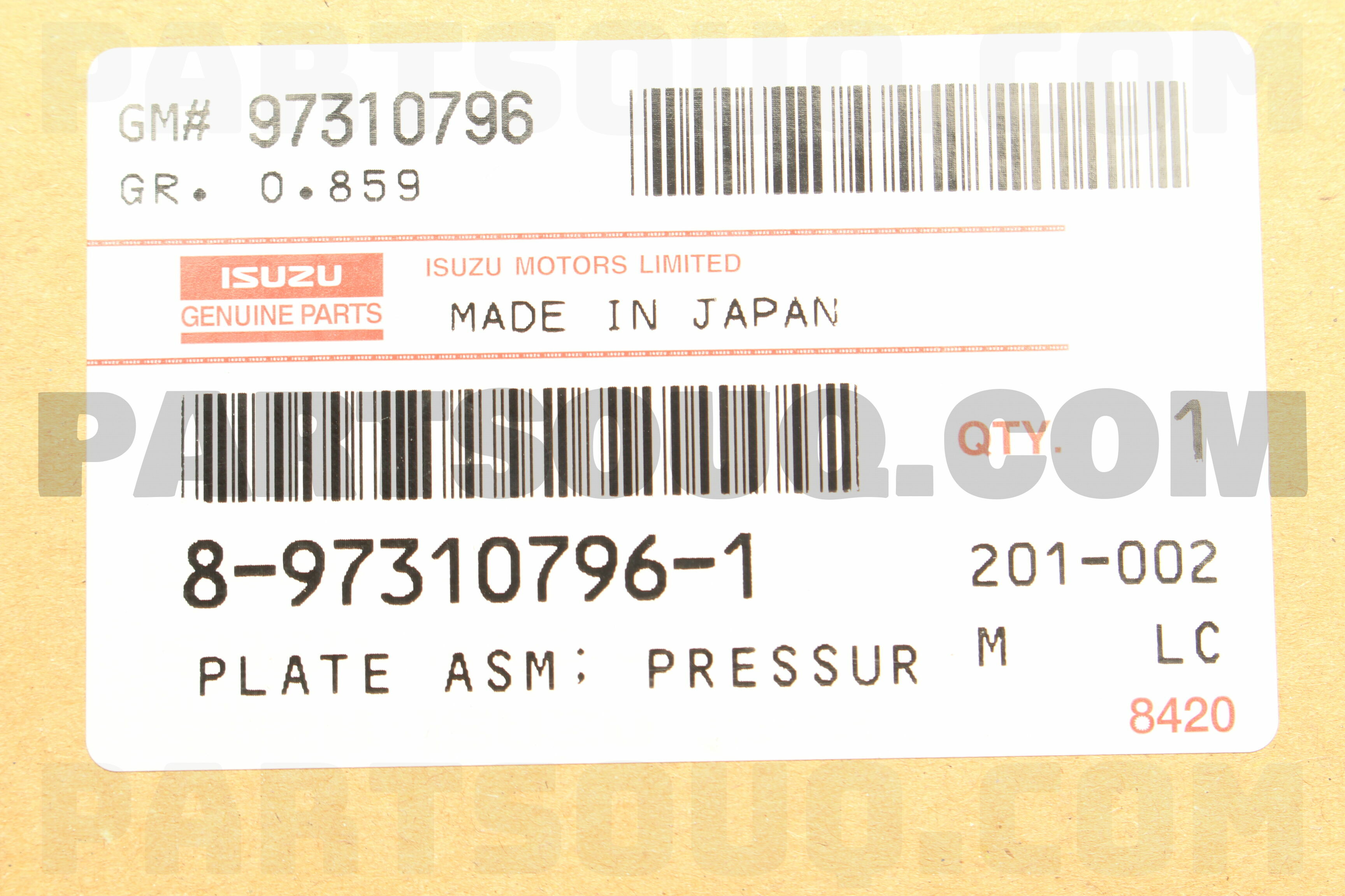 上品なブランド PLATE ASM; PartSouq | Parts Isuzu | 8973107961 PRESSURE,CLU ダイニングテーブル