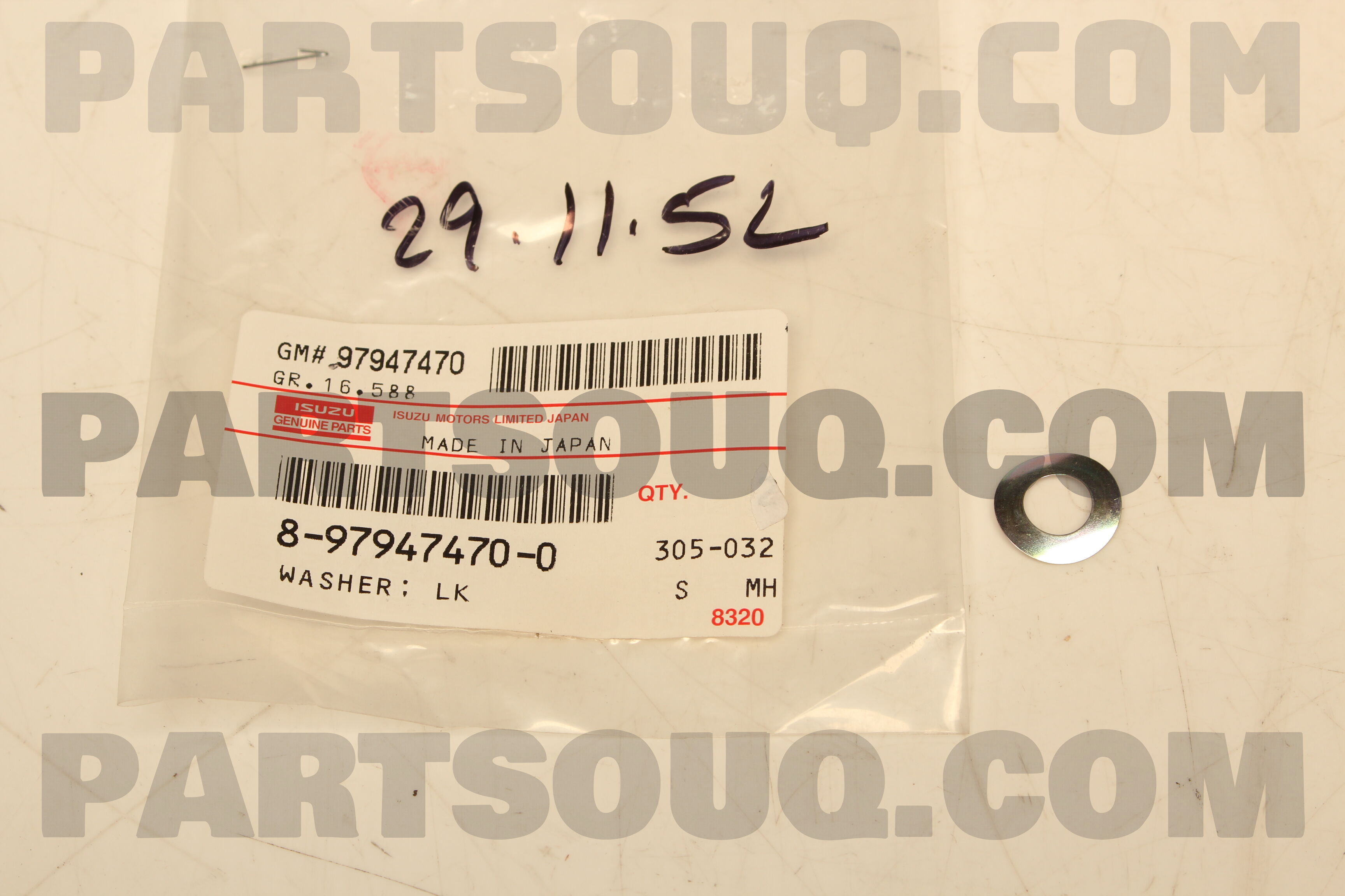 WASHER; LK 8979474700 | Isuzu Parts | PartSouq