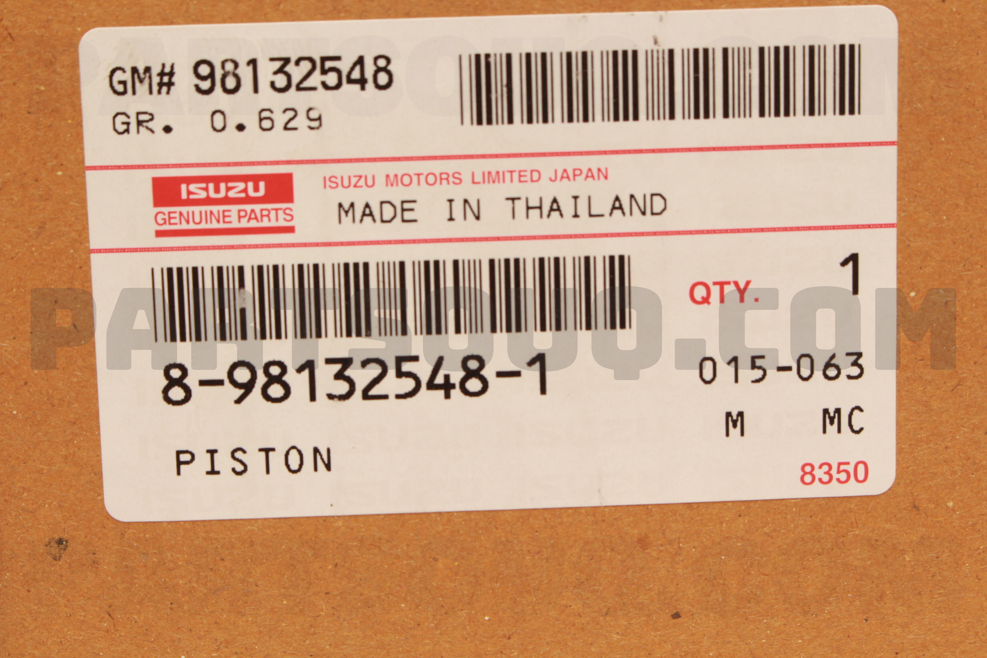 PISTON 8981325481 | Isuzu Parts | PartSouq