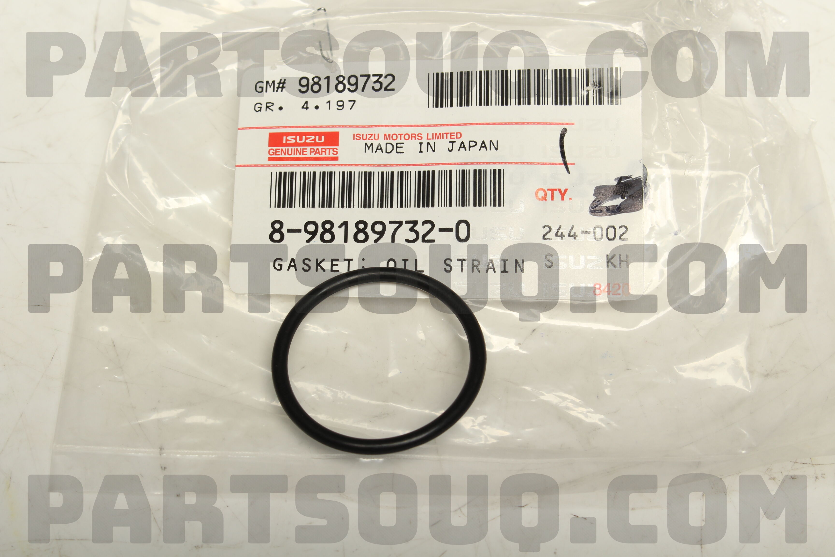 GASKET; OIL STR 8981897320 | Isuzu Parts | PartSouq