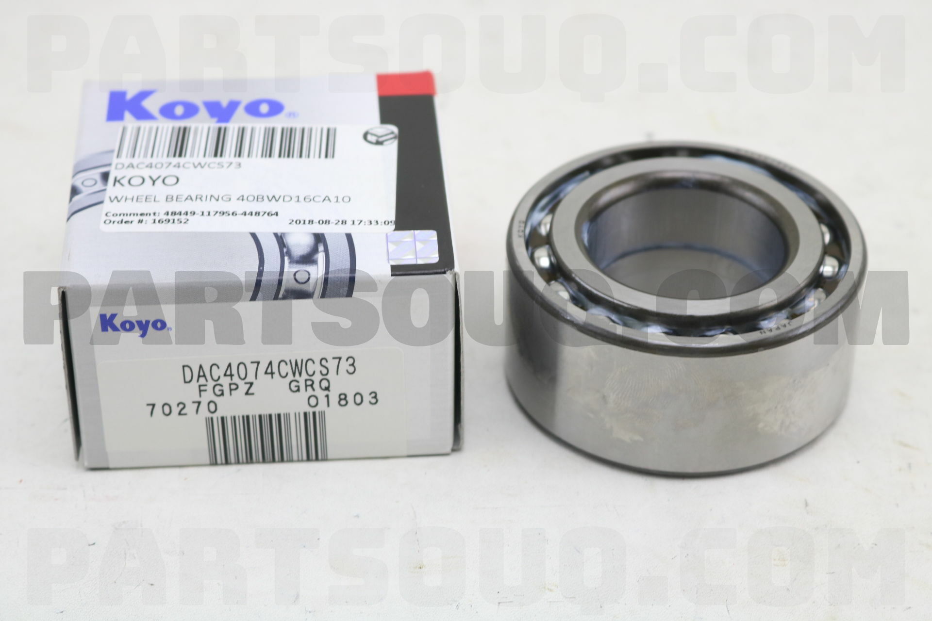 WHEEL BEARING 40BWD16CA10 DAC4074CWCS73 | KOYO Parts | PartSouq