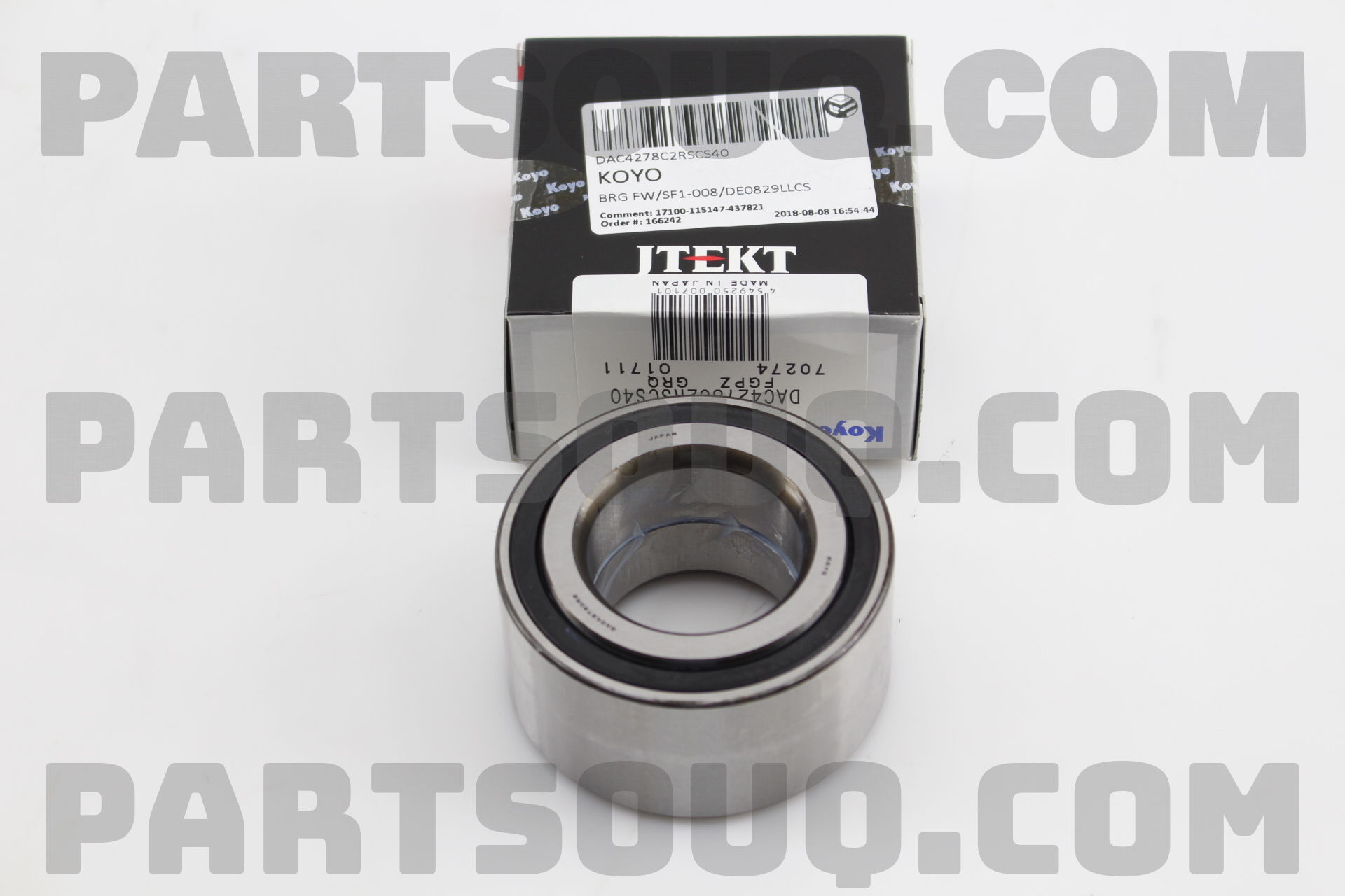 DAC4278C2RSCS40, 44300-SF1-004, DE0829LLCS32PX1 DAC BEARING JAPAN KOYO ...