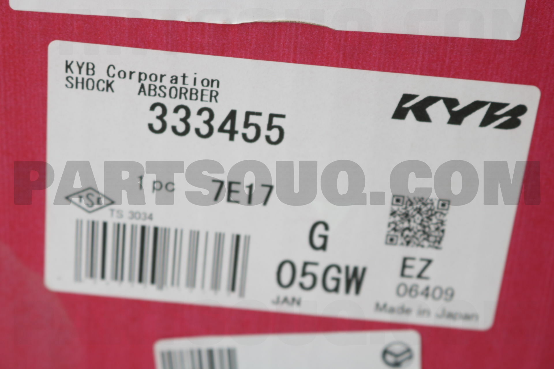 SHOCK ABSORBER 333455 | Kayaba Parts | PartSouq