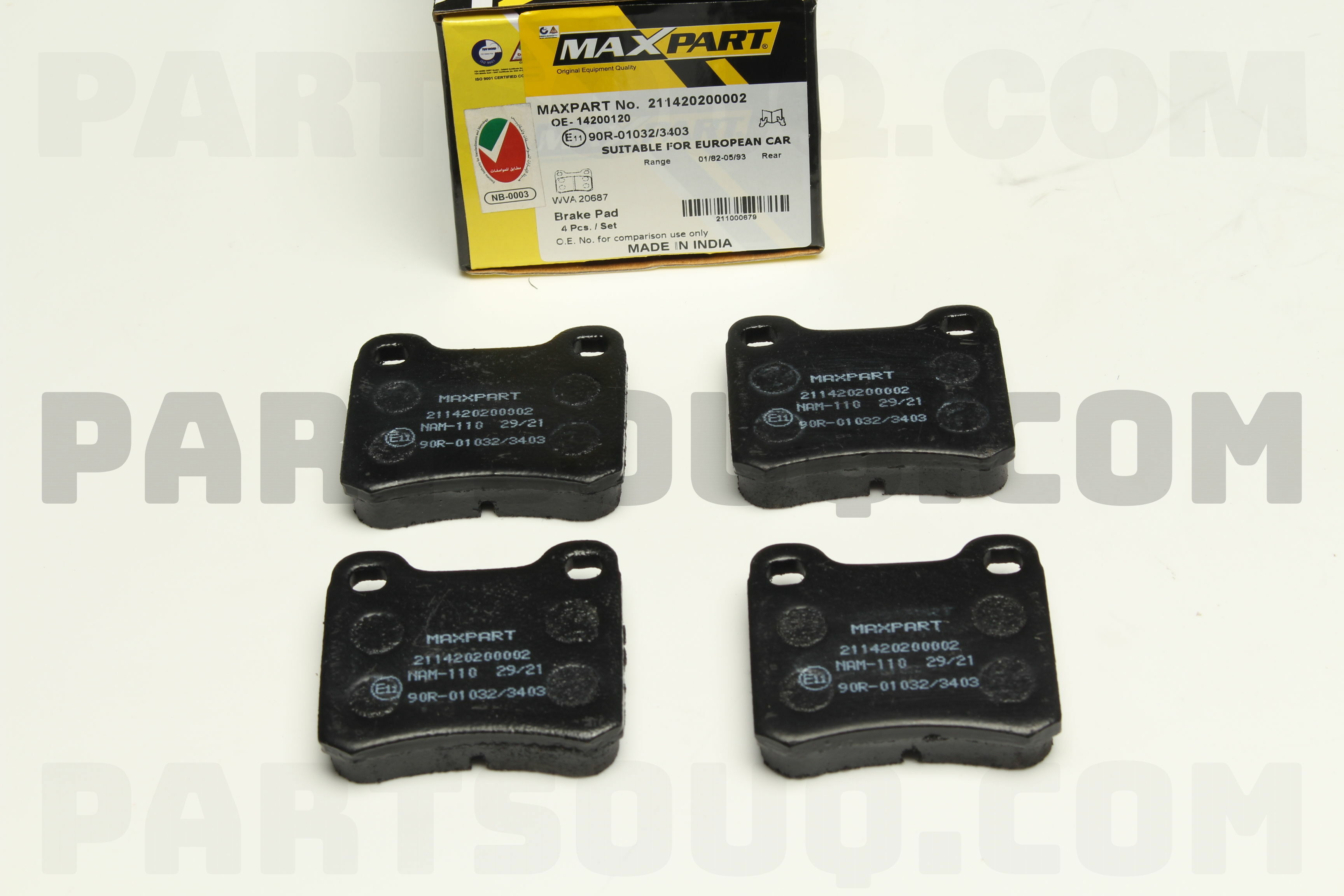 BRAKE PAD 13 5MM RR W201 0014200120 MAXPART Parts PartSouq brake-pad-13-5mm-rr-w201-0014200120-maxpart-parts-partsouq