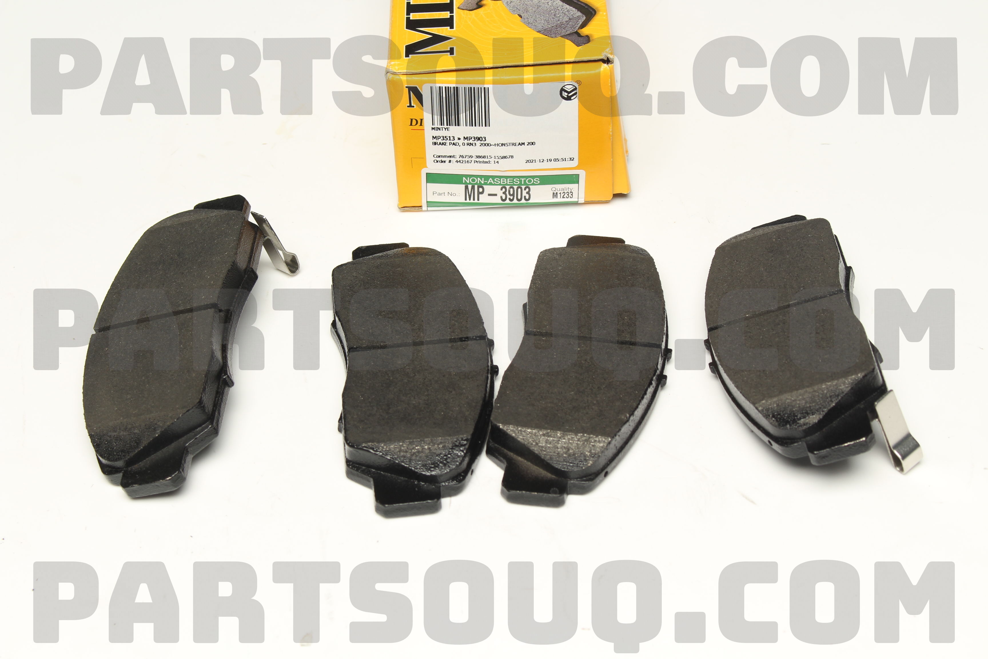 BRAKE PAD FRONT MP3903 | MINTYE Parts | PartSouq