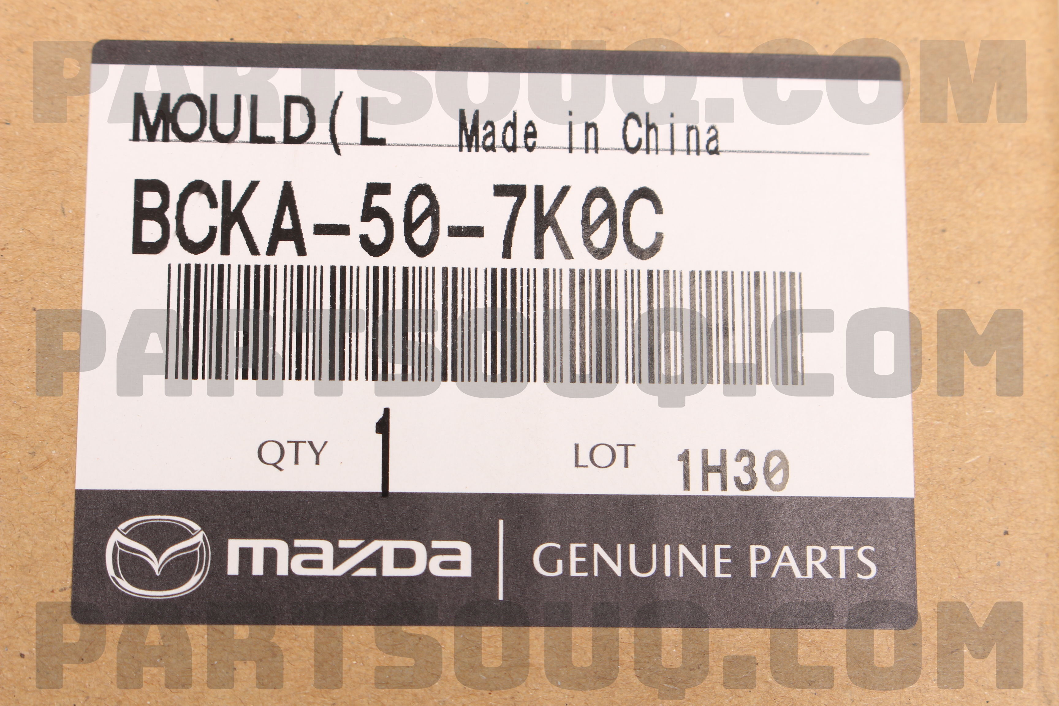 MOULD(L),FRONT BCKA507K0C | Mazda Parts | PartSouq