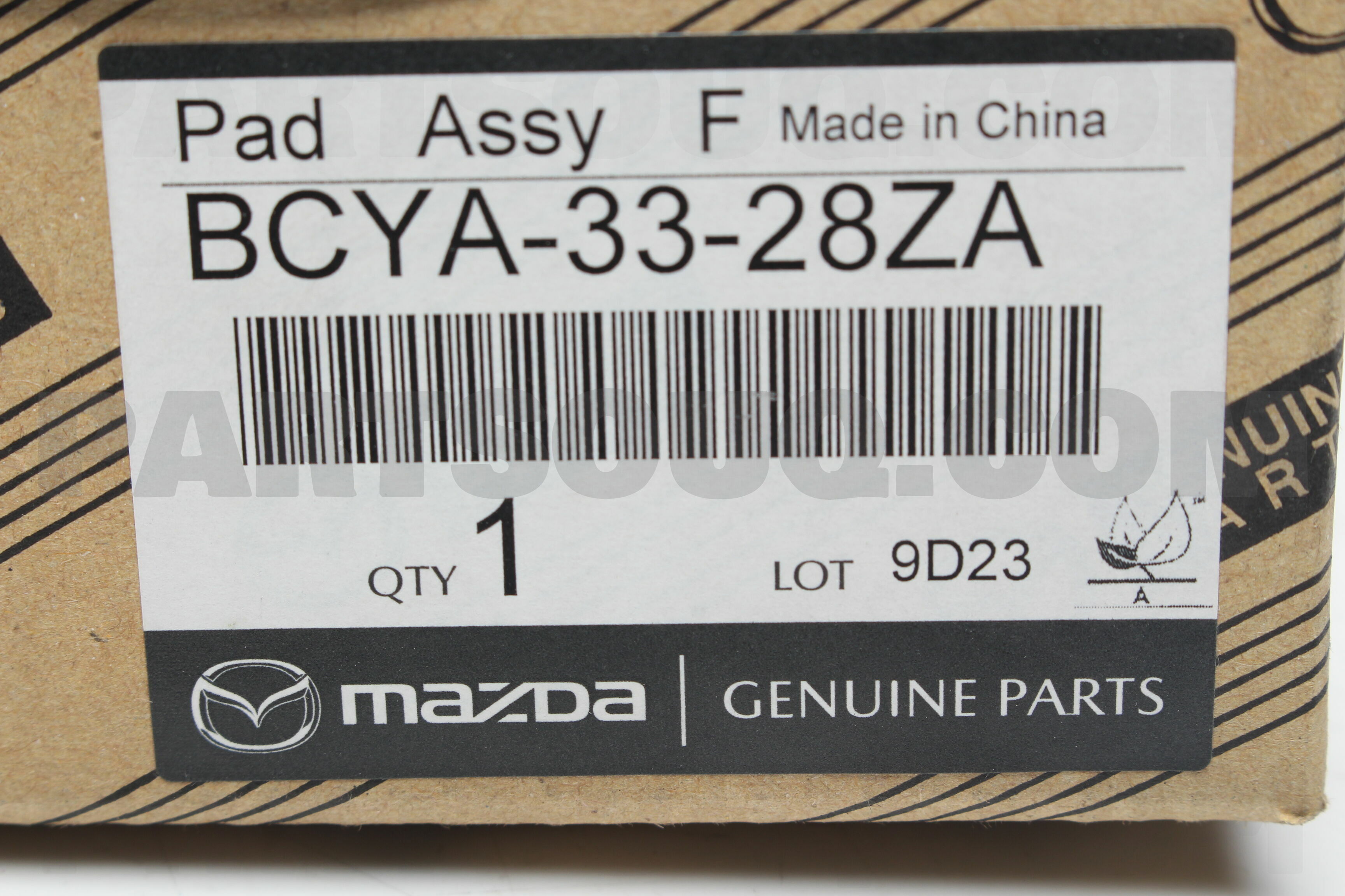 PAD SUB SET,FRT CALI BCYA3328ZA Mazda Parts PartSouq