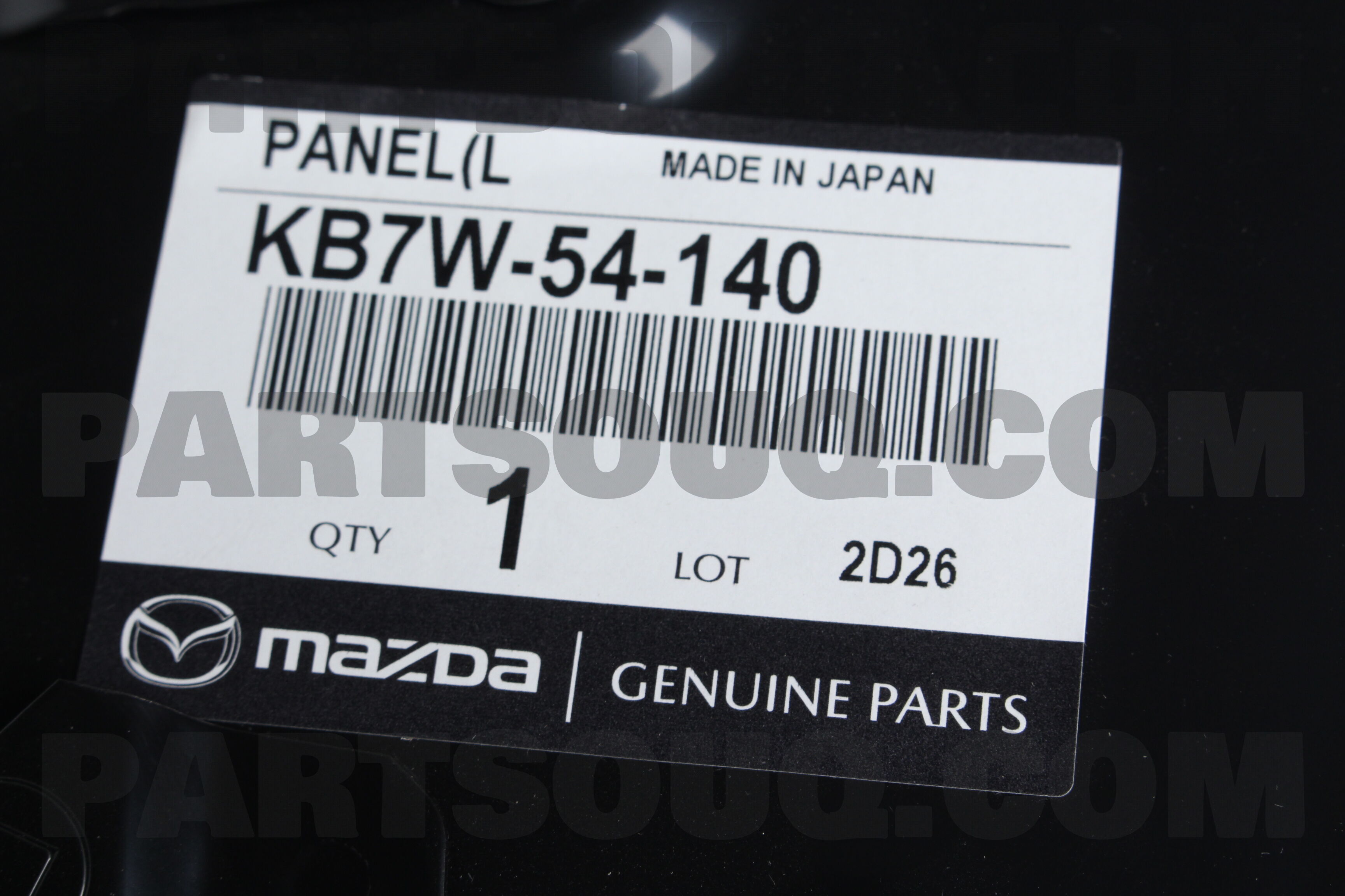 PANEL(L),SHROUD-SIDE KB7W54140 | Mazda Parts | PartSouq