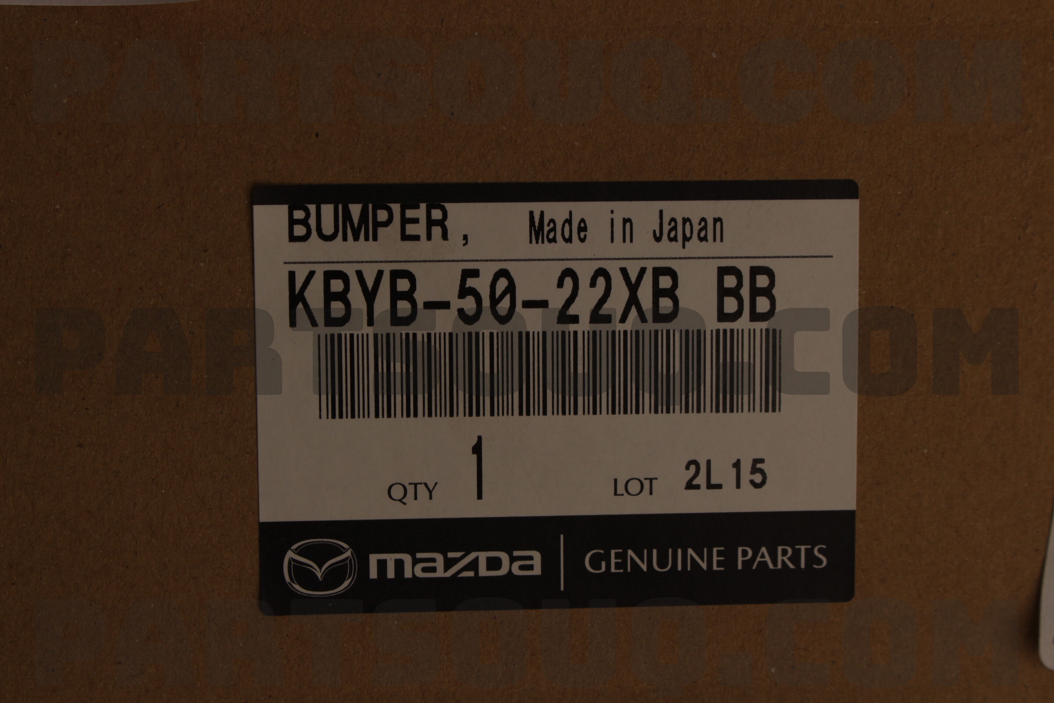 BUMPER,REAR KBYB5022XBBB | Mazda Parts | PartSouq