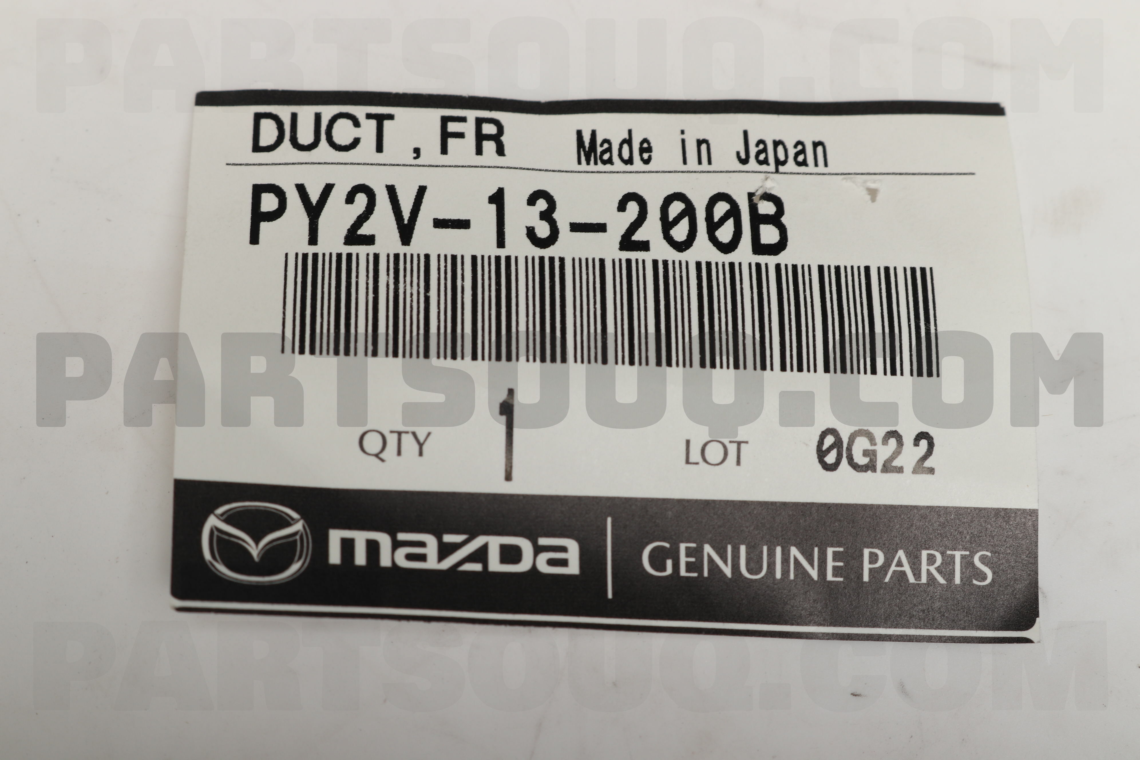 PY2V13200B Mazda DUCT,FRESH AIR