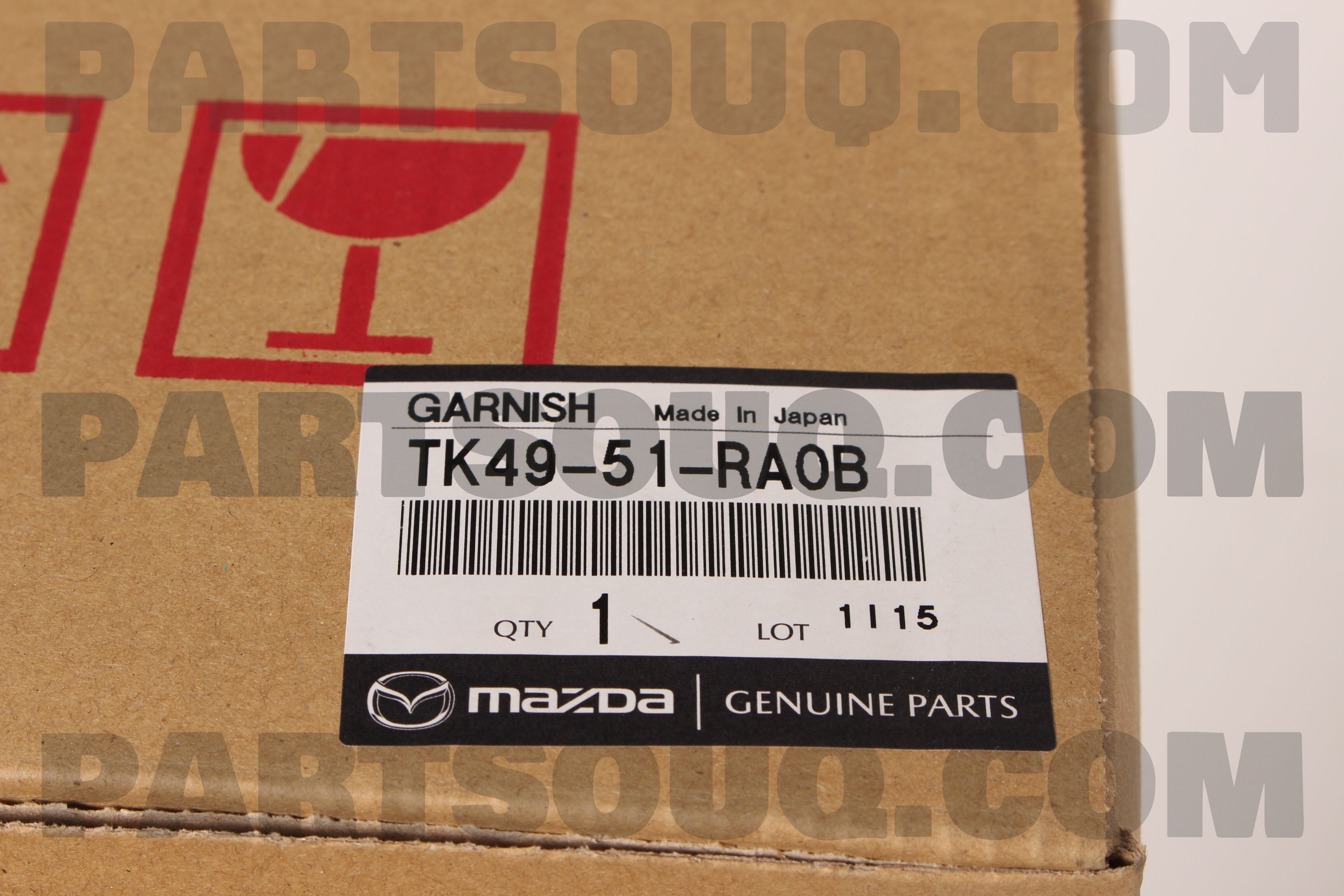 GARNISH A (R),SIDE TK4951RA0B | Mazda Parts | PartSouq