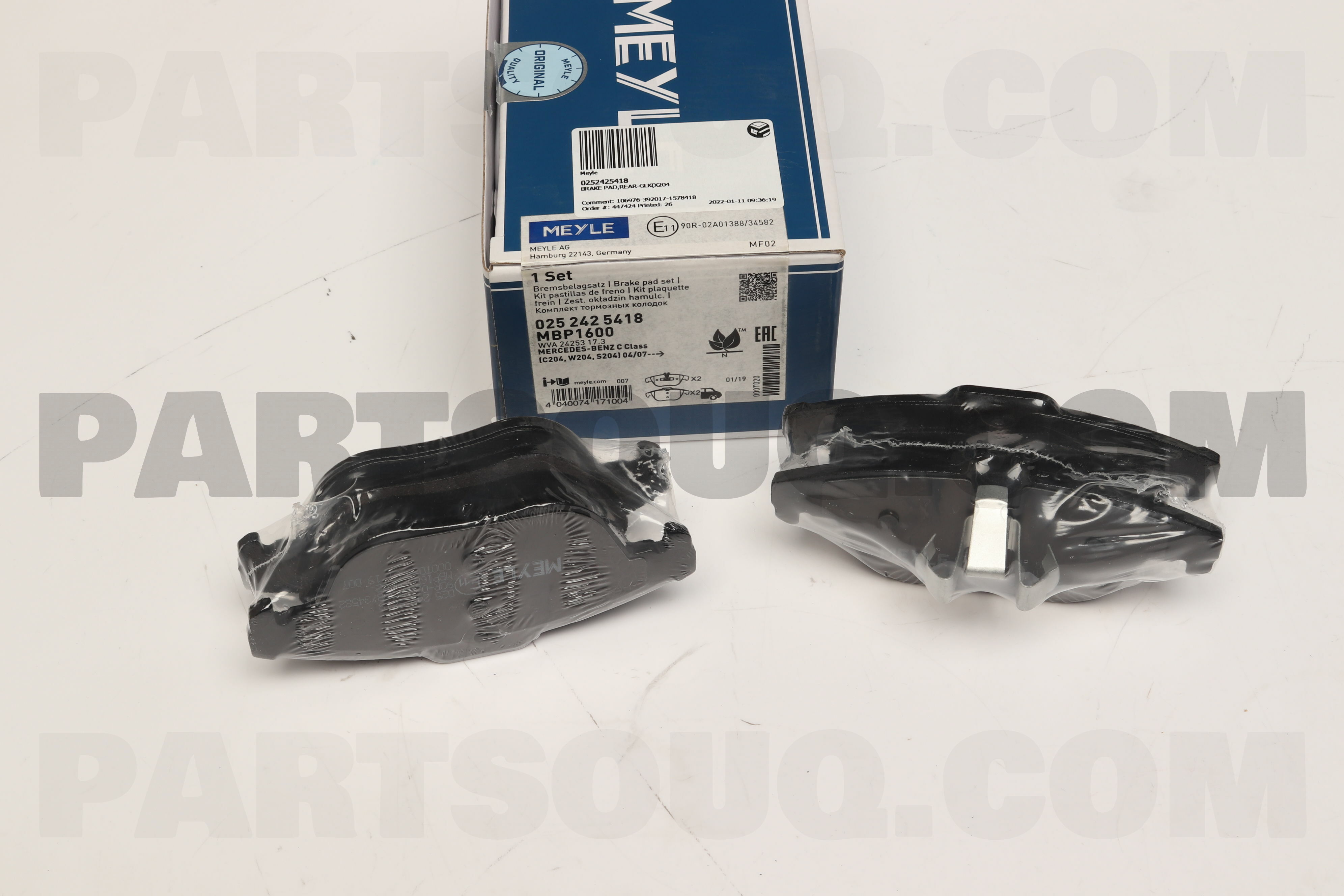 BRAKE PAD,REARGLK(X204) 0074206220 Meyle Parts PartSouq
