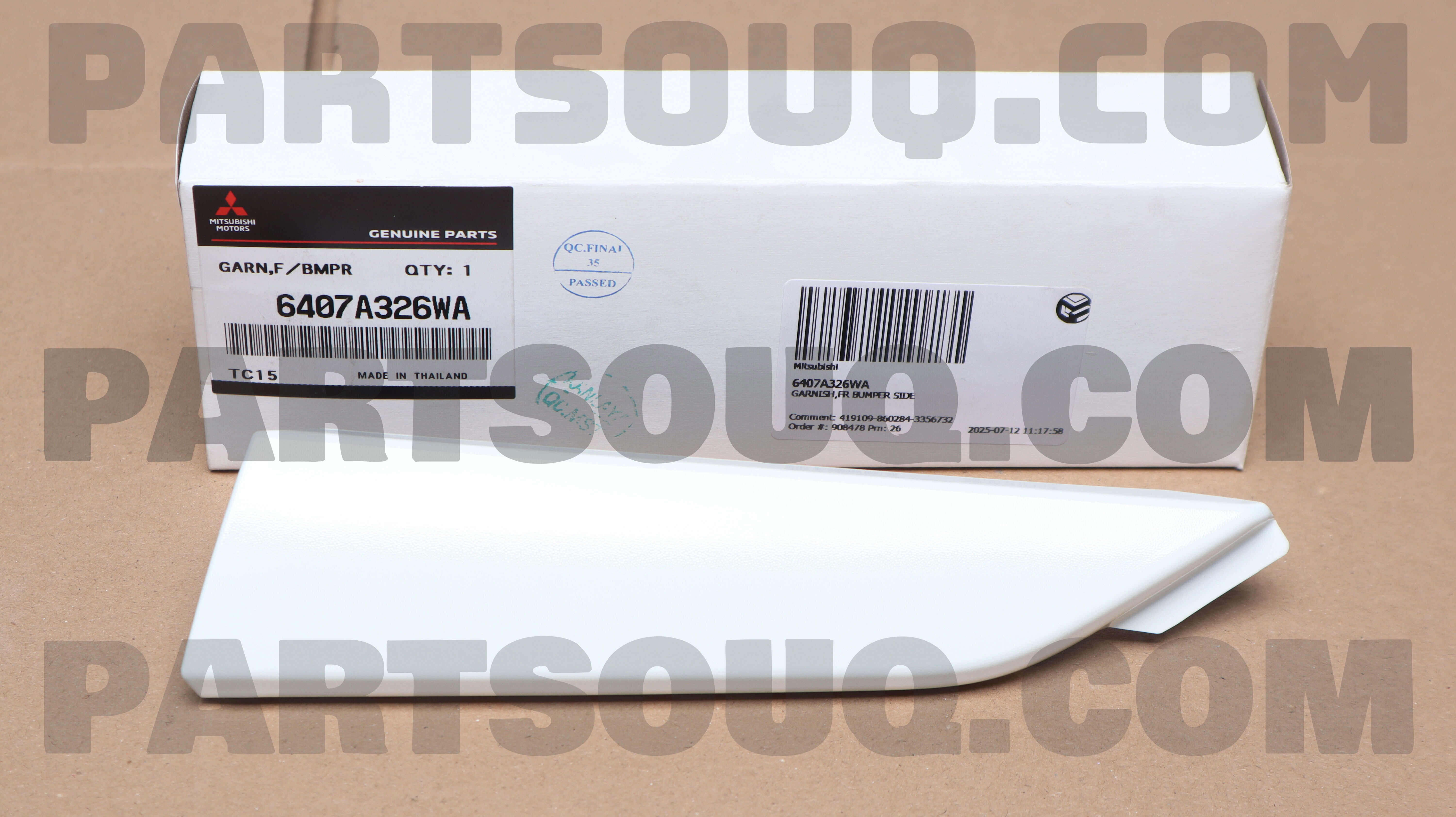 GARNISH,FR BUMPER SIDE 6407A326WA | Mitsubishi Parts | PartSouq