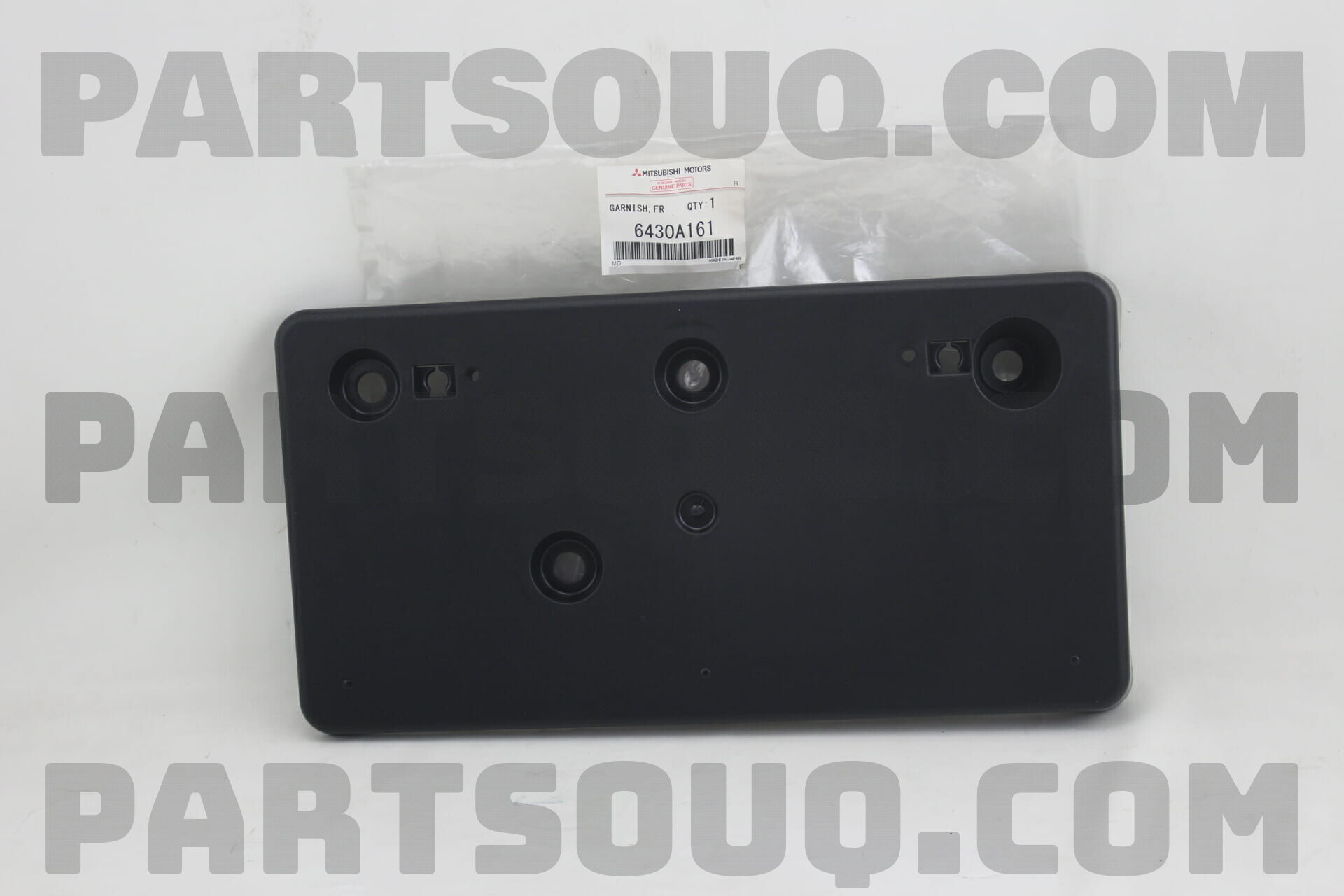 GARNISH,FR LICENSE PLATE 6430A161 | Mitsubishi Parts | PartSouq