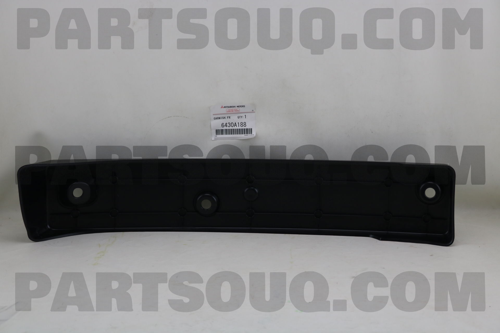 GARNISH,FR LICENSE PLATE 6430A188 | Mitsubishi Parts | PartSouq