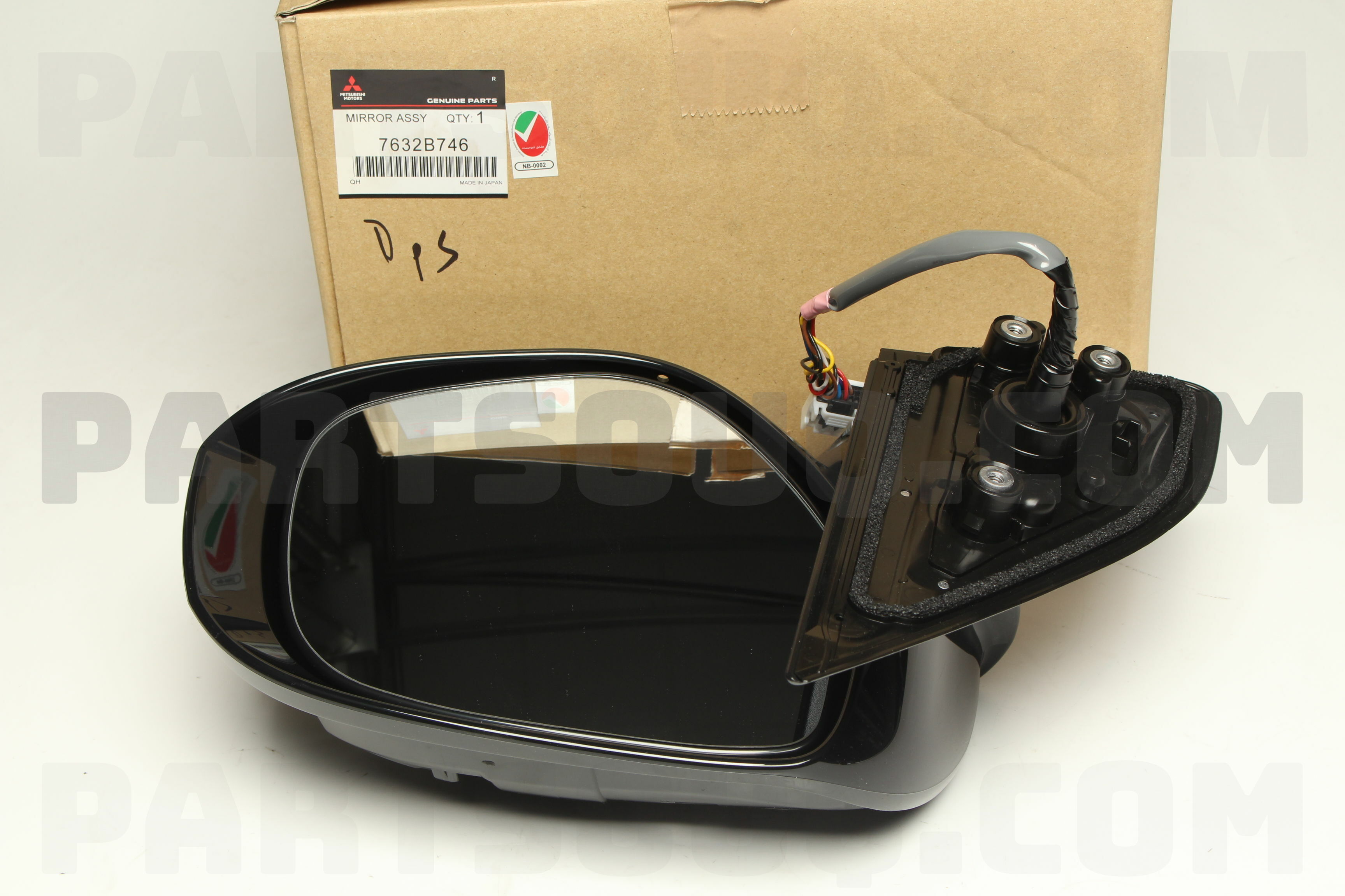 MIRROR ASSY,DOOR,RH 7632B746 | Mitsubishi Parts | PartSouq