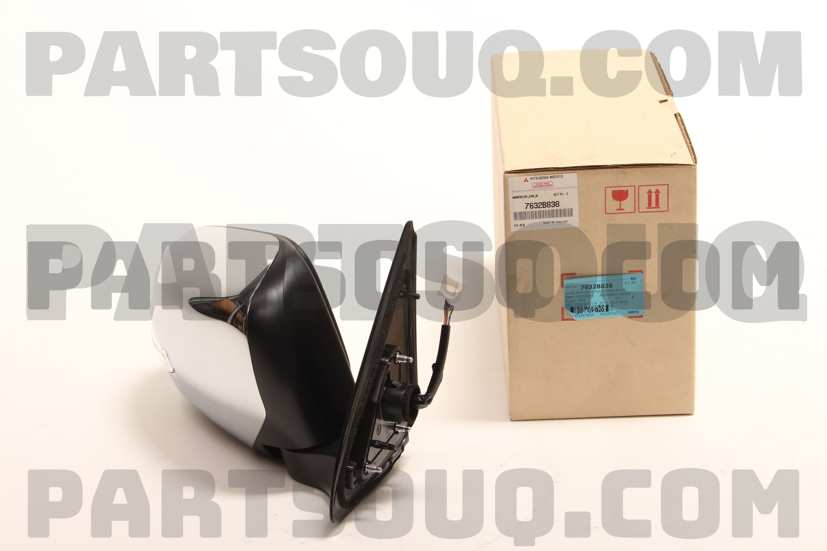MIRROR ASSY,DOOR,RH 7632B838 | Mitsubishi Parts | PartSouq